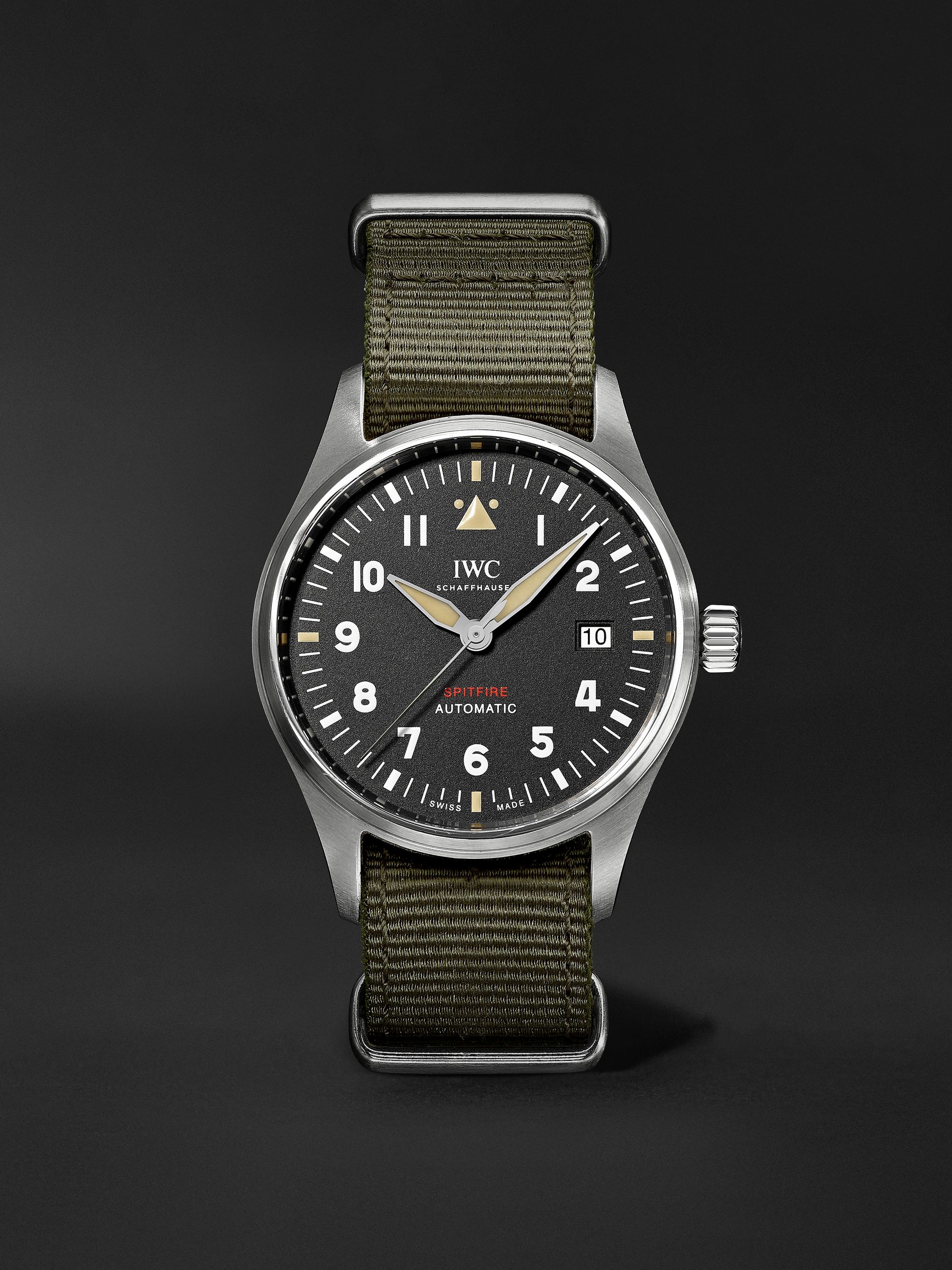 IWC SCHAFFHAUSEN Pilot's Spitfire Automatic 39mm Stainless Steel and Textile Watch, Ref. No. IW326801