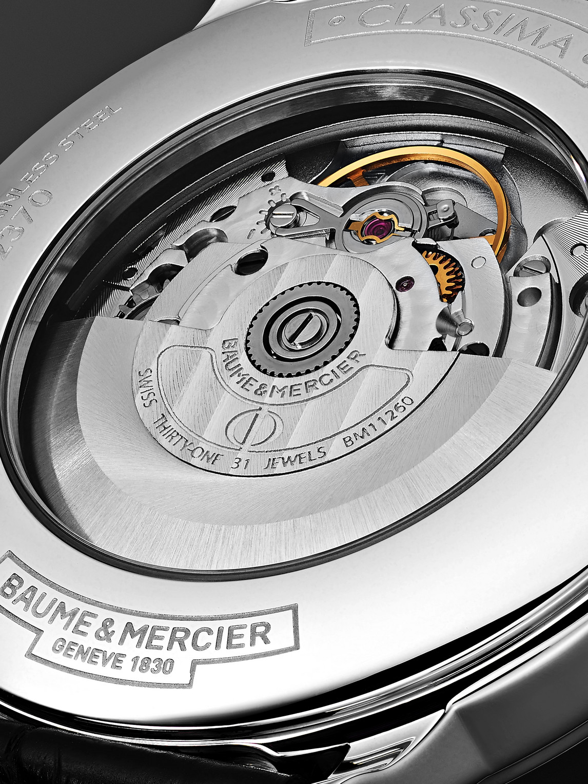  Baume & Mercier - Classima Automatic 42mm Stainless Steel And Alligator Watch, Ref. No. 10480 - Men - Blue 