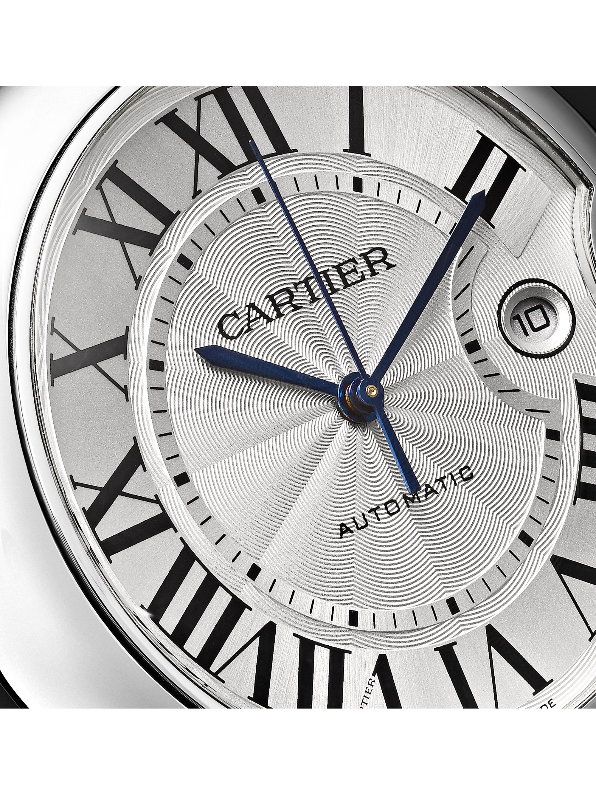 CARTIER Ballon Bleu Automatic 42mm Stainless Steel and Alligator Watch, Ref. No. CRW69016Z4