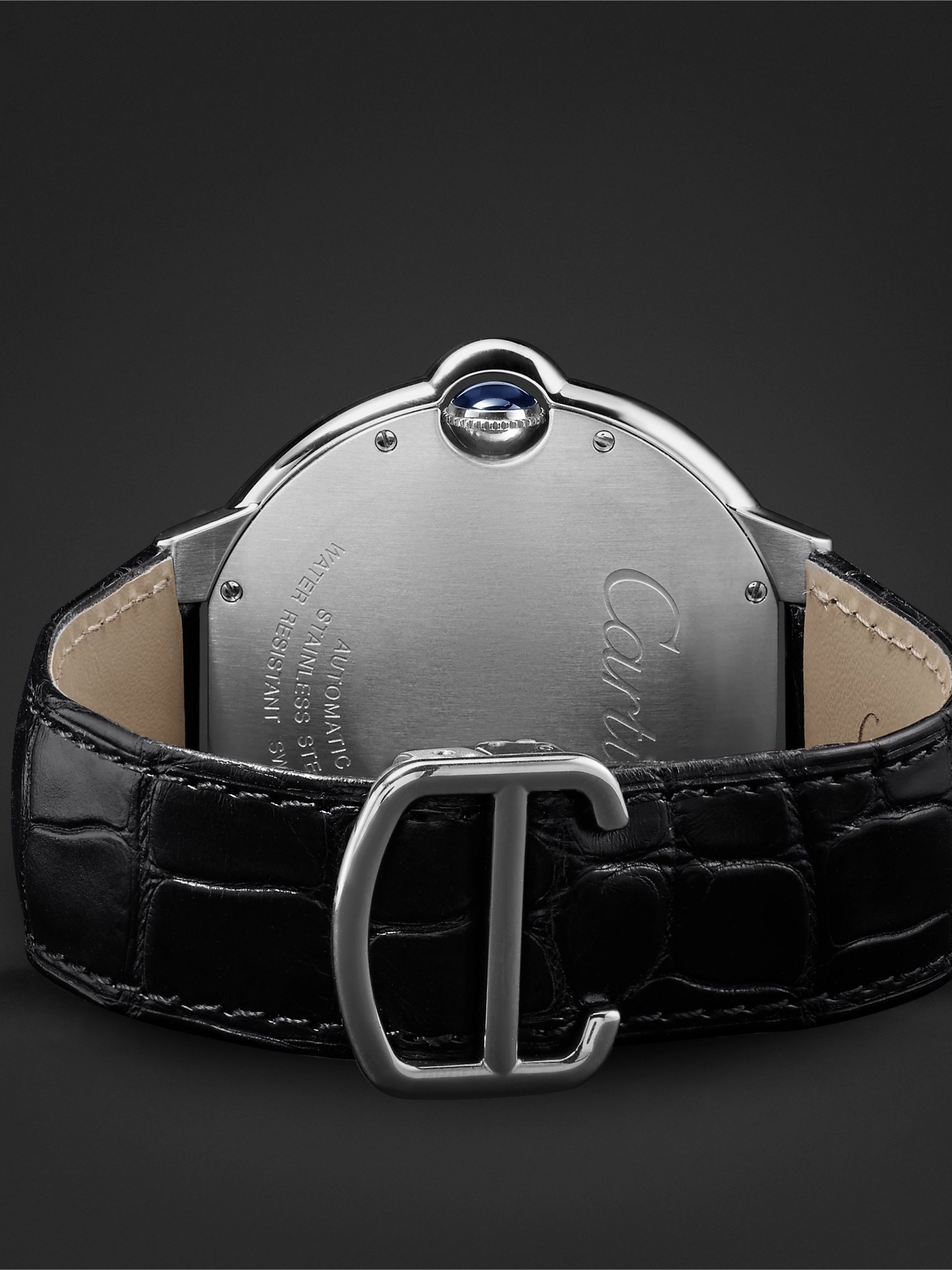 CARTIER Ballon Bleu Automatic 42mm Stainless Steel and Alligator Watch, Ref. No. CRW69016Z4