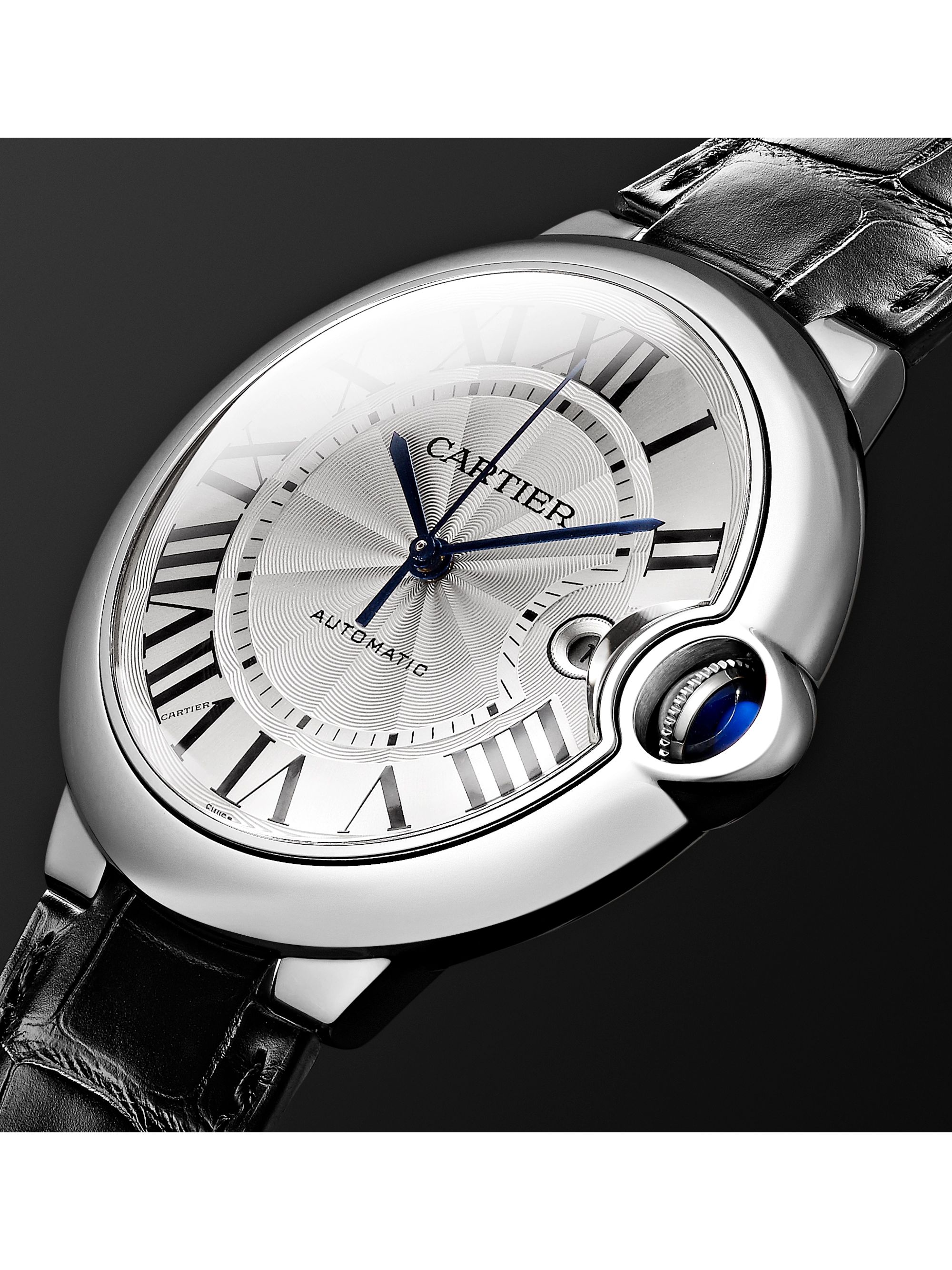 CARTIER Ballon Bleu Automatic 42mm Stainless Steel and Alligator Watch, Ref. No. CRW69016Z4