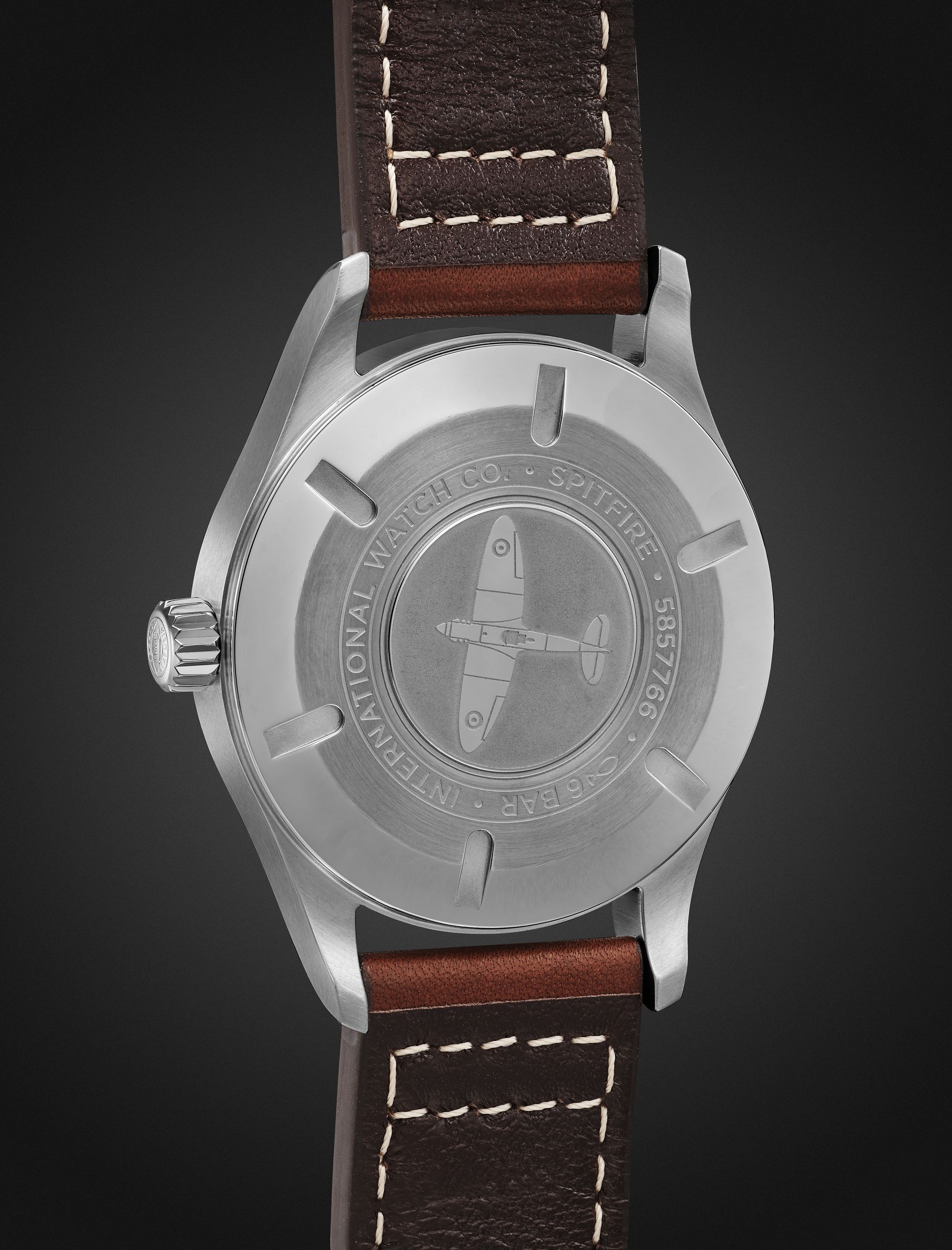 IWC SCHAFFHAUSEN Pilot's Spitfire Automatic 39mm Stainless Steel and Leather Watch, Ref. No. IW326803