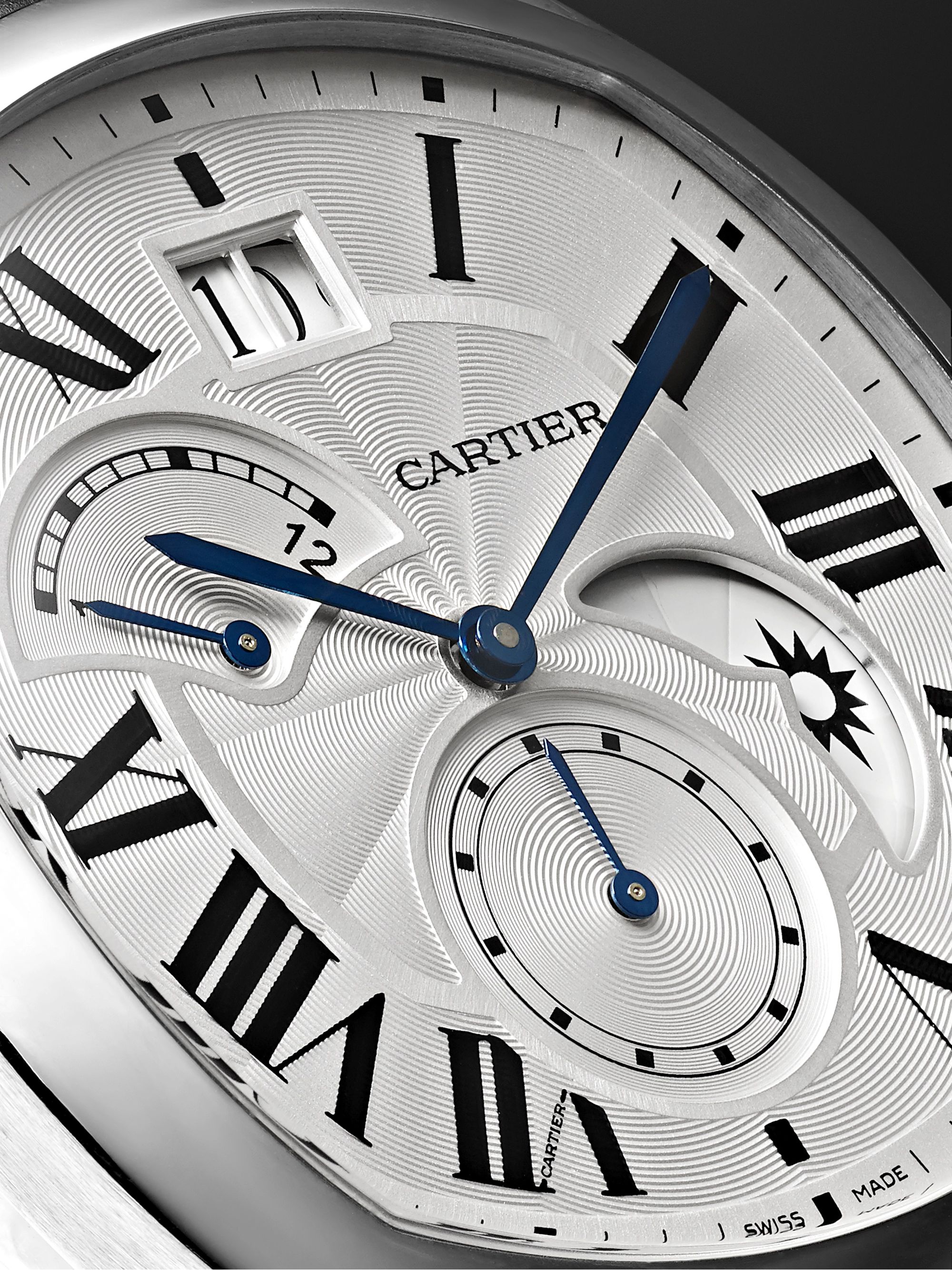 CARTIER Drive de Cartier Automatic 40mm Steel and Alligator Watch, Ref. No. CRWSNM0005