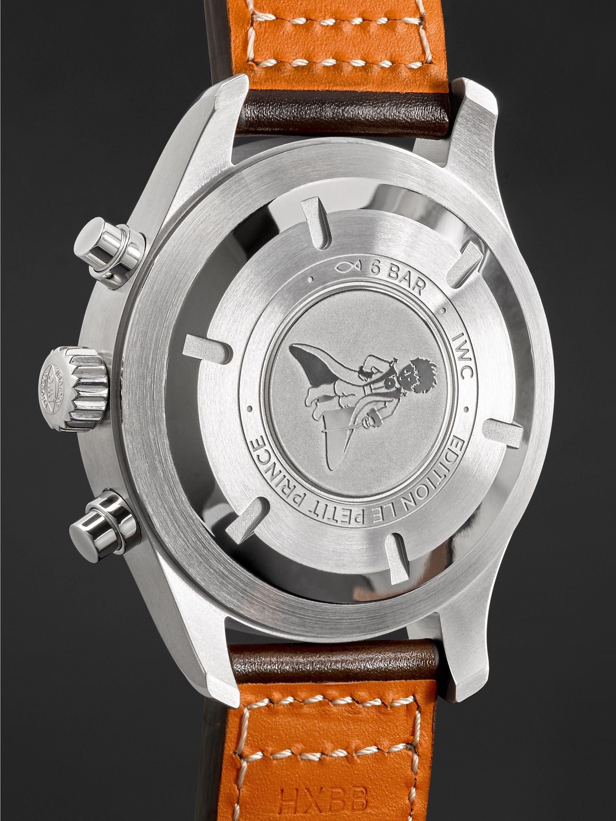 IWC SCHAFFHAUSEN Pilot's Le Petit Prince Edition Automatic Chronograph 43mm Stainless Steel and Leather Watch, Ref. No. IW377714
