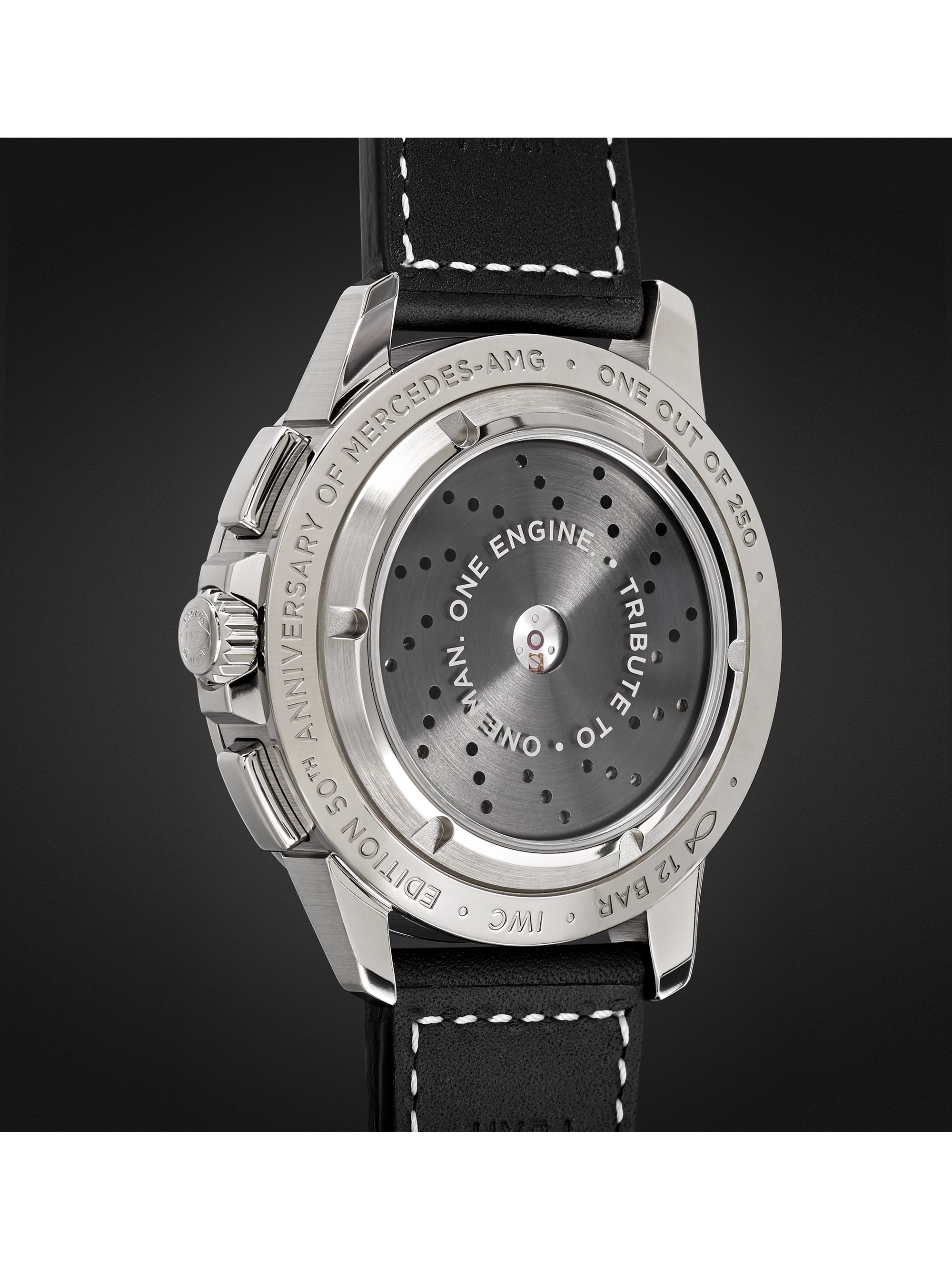IWC SCHAFFHAUSEN Ingenieur Automatic Chronograph Sport 44.3mm Titanium and Leather Watch, Ref. No. IW380902