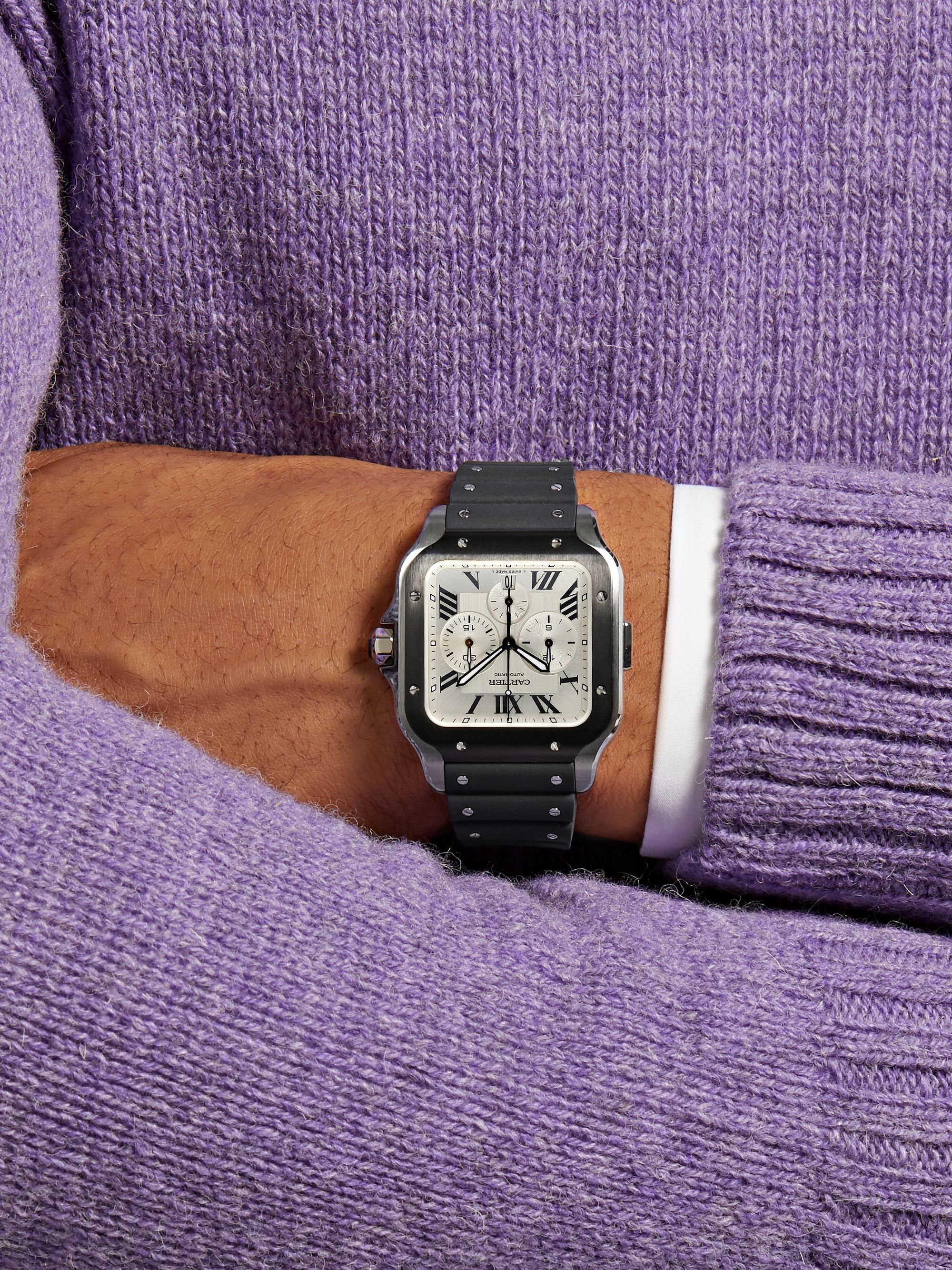 Santos cartier chronograph on sale