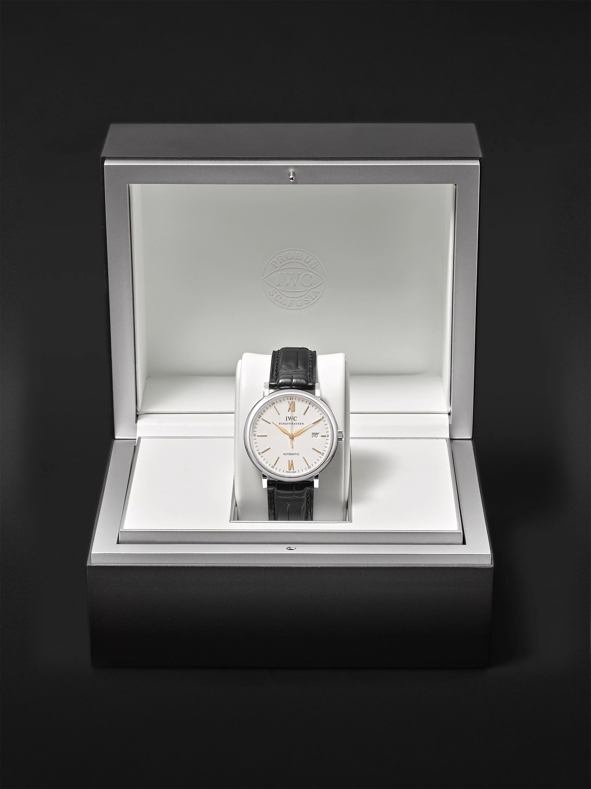 IWC SCHAFFHAUSEN Portofino Automatic 40mm Stainless Steel and Alligator Watch, Ref. No. IW356517