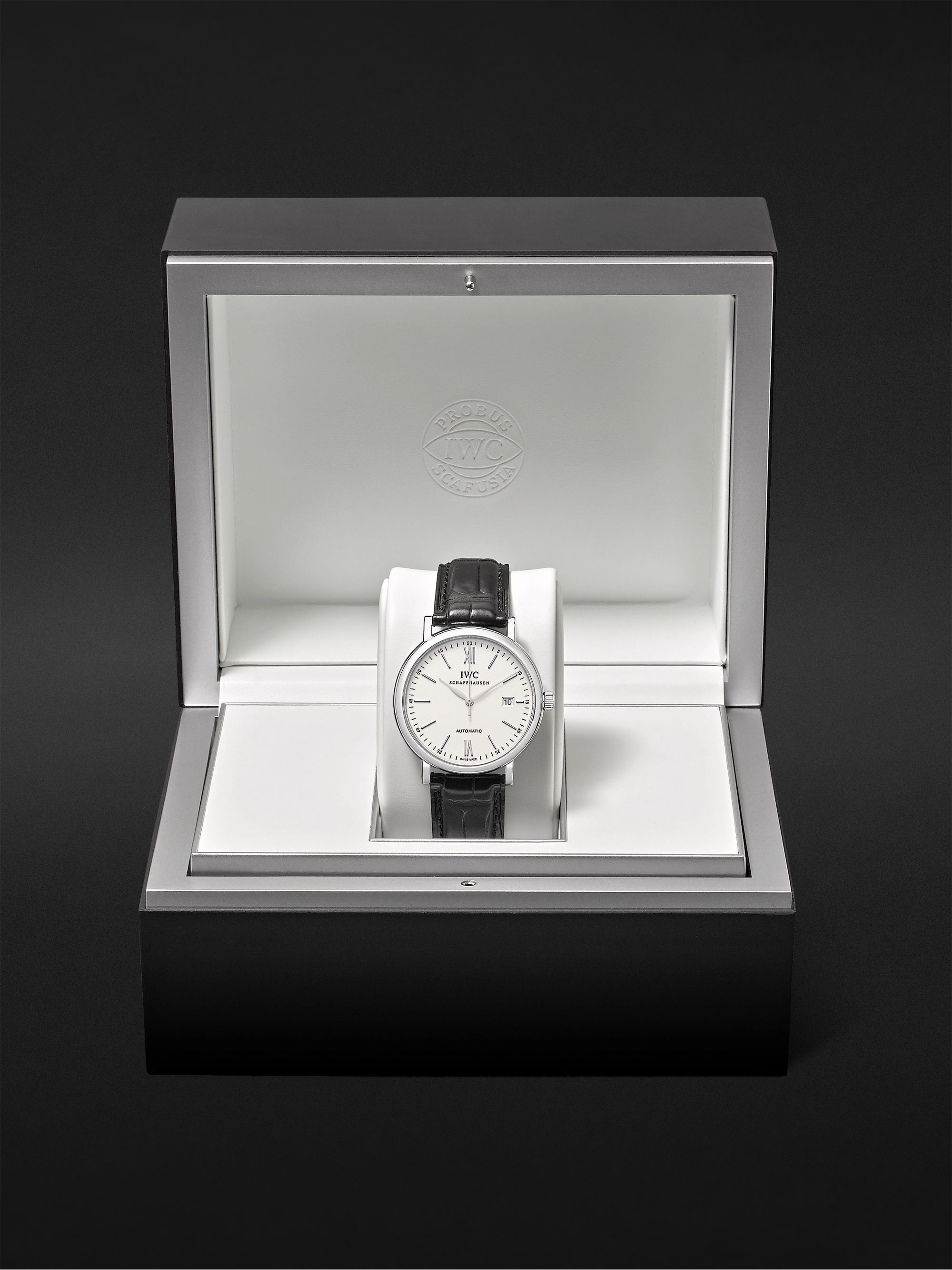 IWC SCHAFFHAUSEN Portofino Automatic 40mm Stainless Steel and Alligator Watch, Ref. No. IW356501