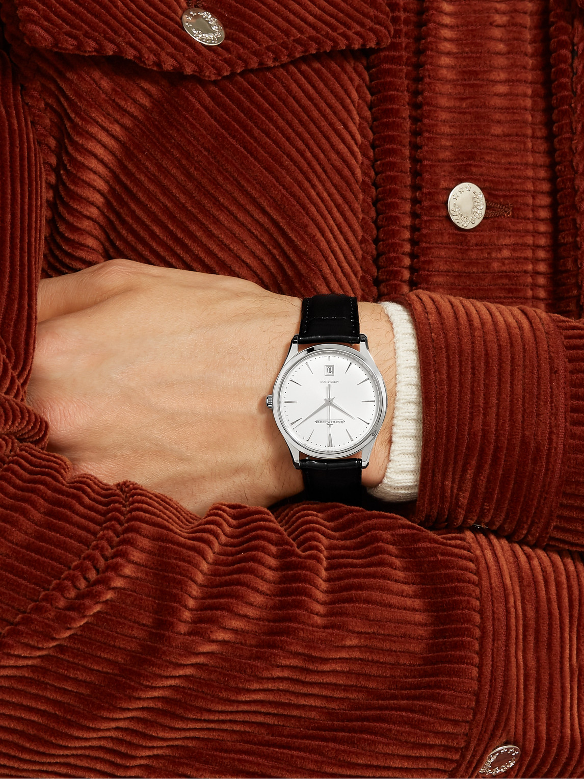 Master Ultra Thin Date Automatic Stainless Steel Watch, Ref. Q1238420 — 2