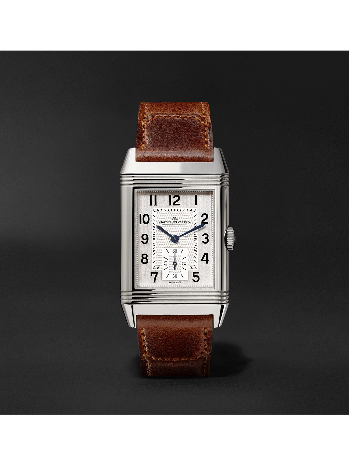 Reverso Classic Medium Hand-Wound 25.5mm Stainless Steel and Leather Watch, Ref. No. Q2438522