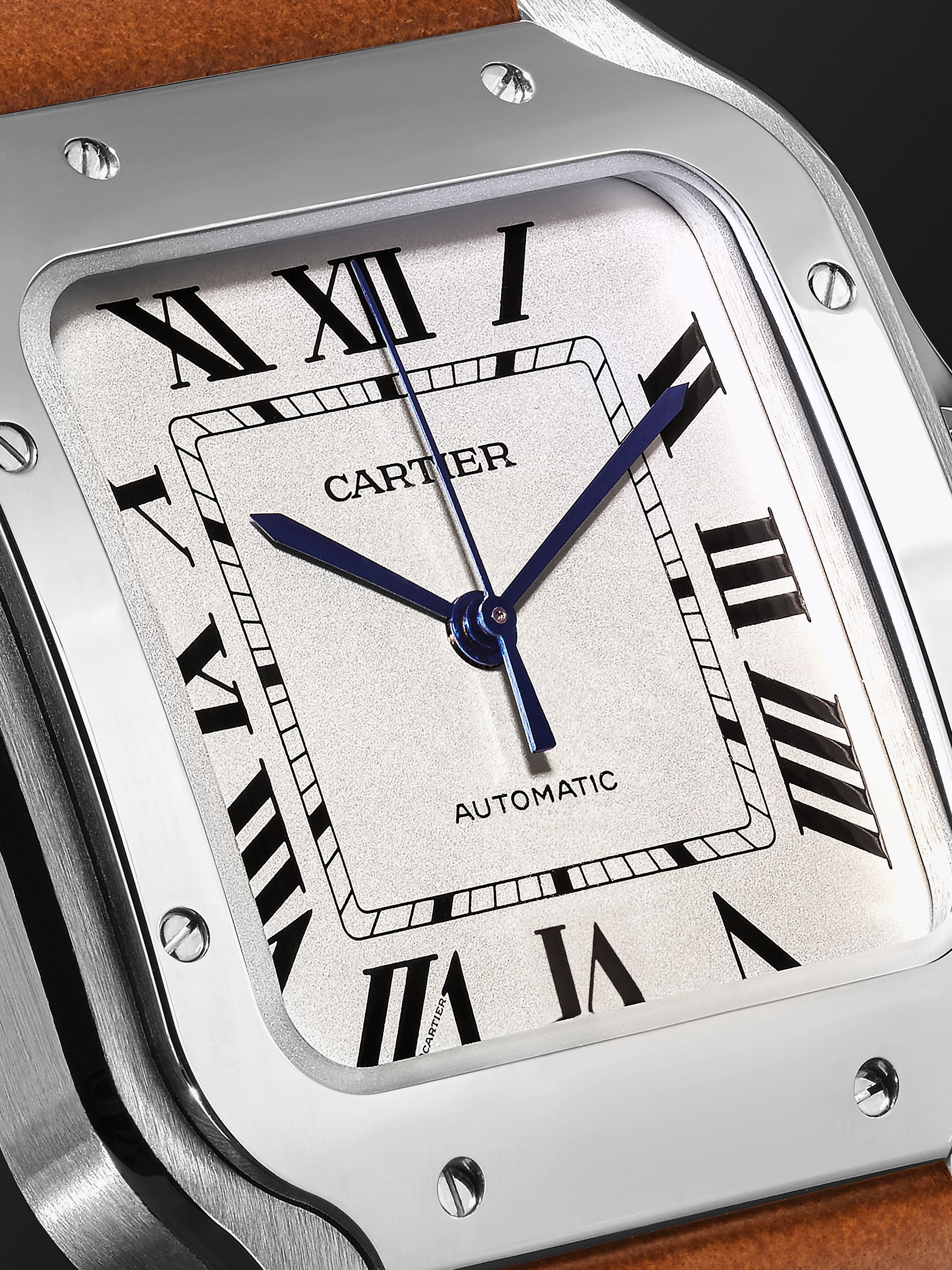 CARTIER サントス ドゥ カルティエ ウォッチ オートマティック 35.6mm 付け替え可能ステンレススチール＆レザー リファレンス番号 WSSA0010