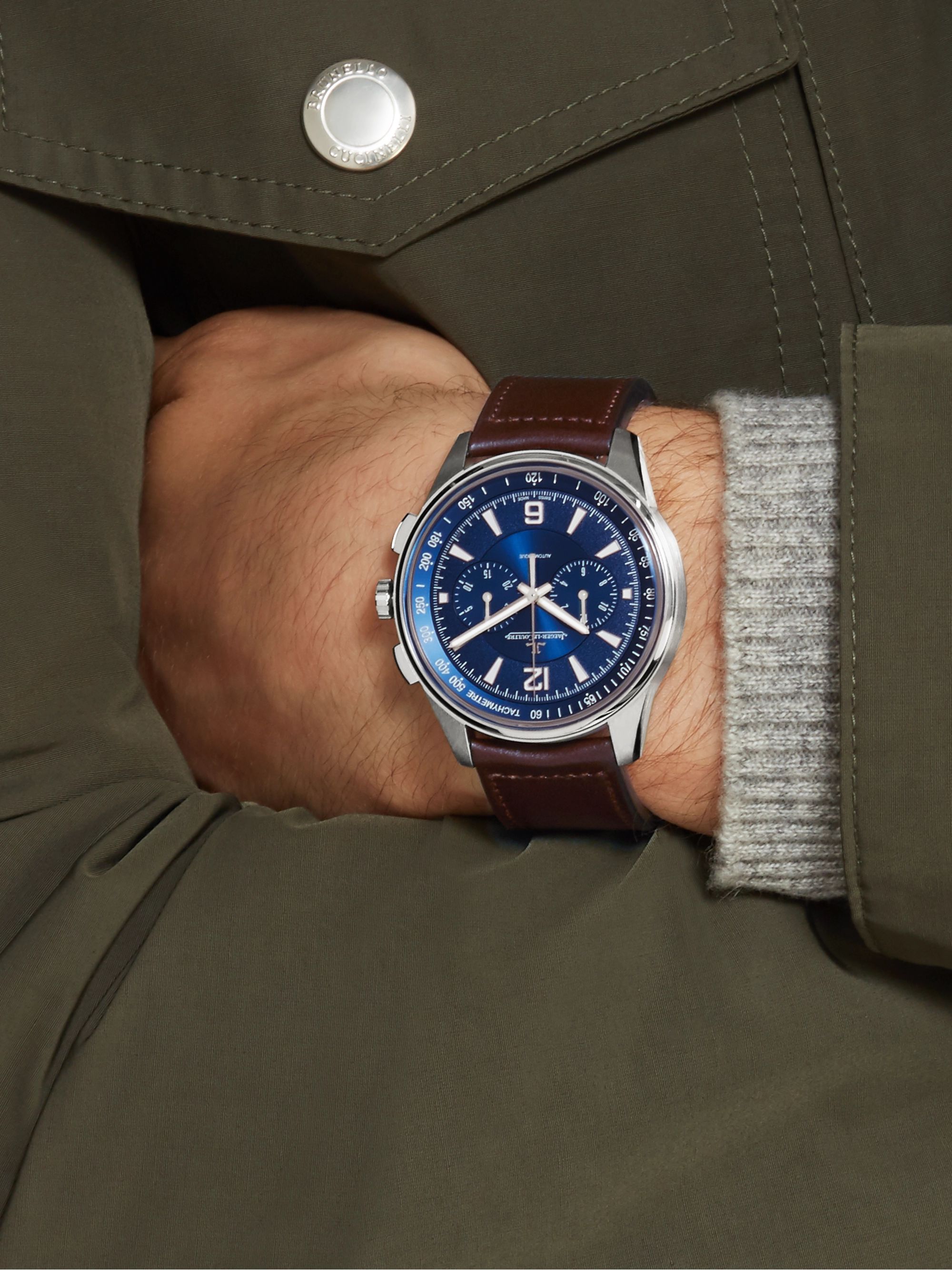 Polaris Automatic Chronograph 42mm Stainless Steel and Leather Watch Ref. No. 9028480