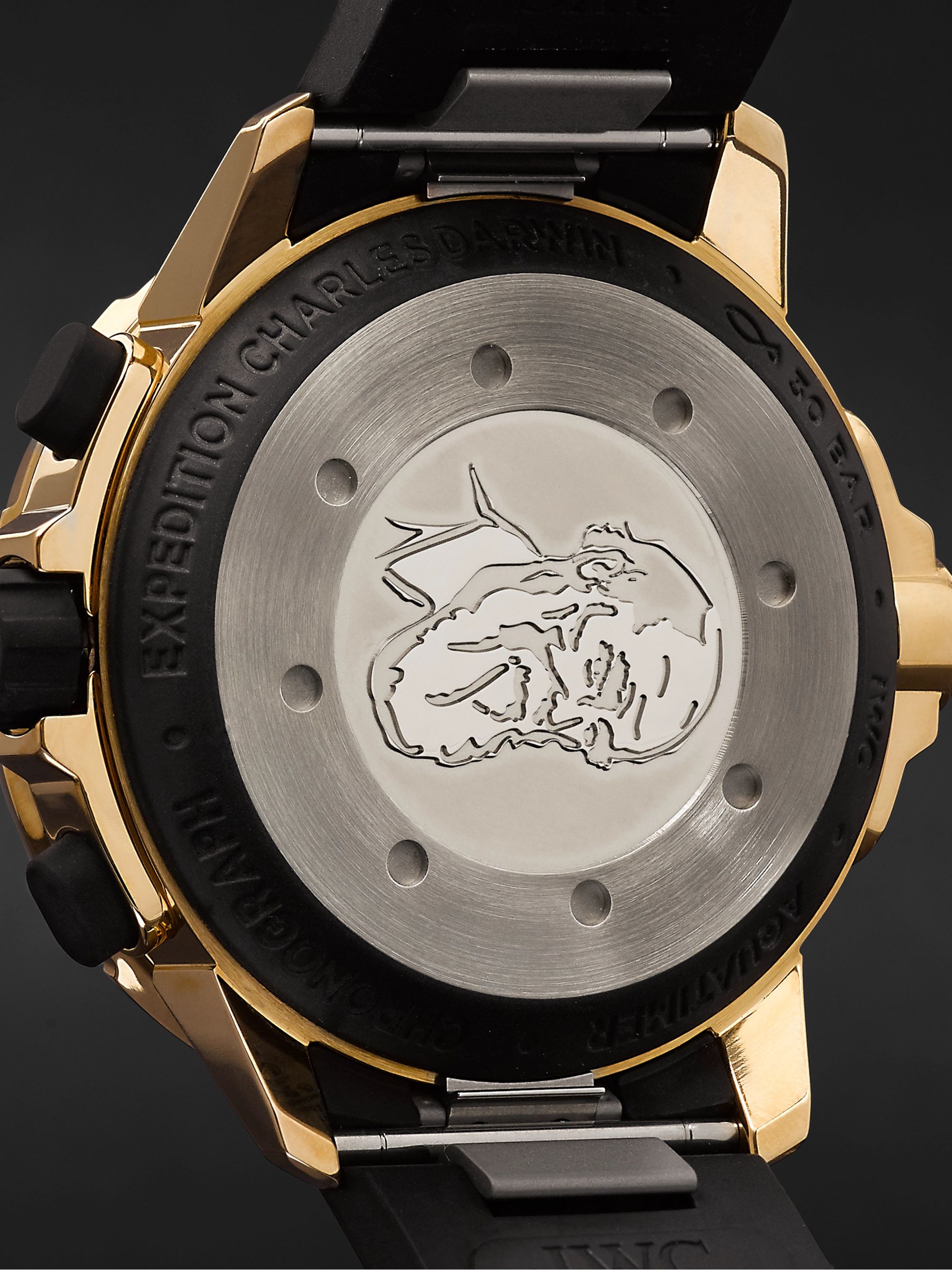 IWC SCHAFFHAUSEN Aquatimer Expedition Charles Darwin Automatic Chronograph 44mm Bronze and Rubber Watch, Ref. No. IW379503