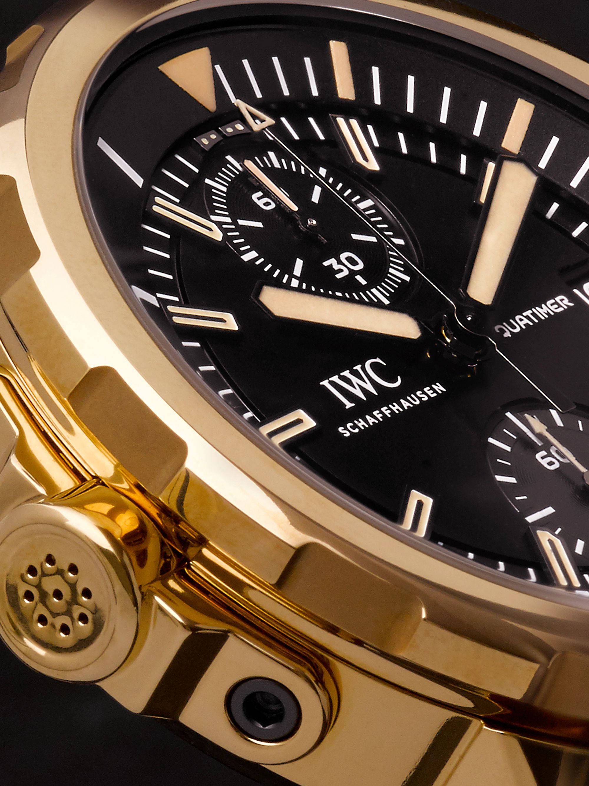 IWC SCHAFFHAUSEN Aquatimer Expedition Charles Darwin Automatic Chronograph 44mm Bronze and Rubber Watch, Ref. No. IW379503