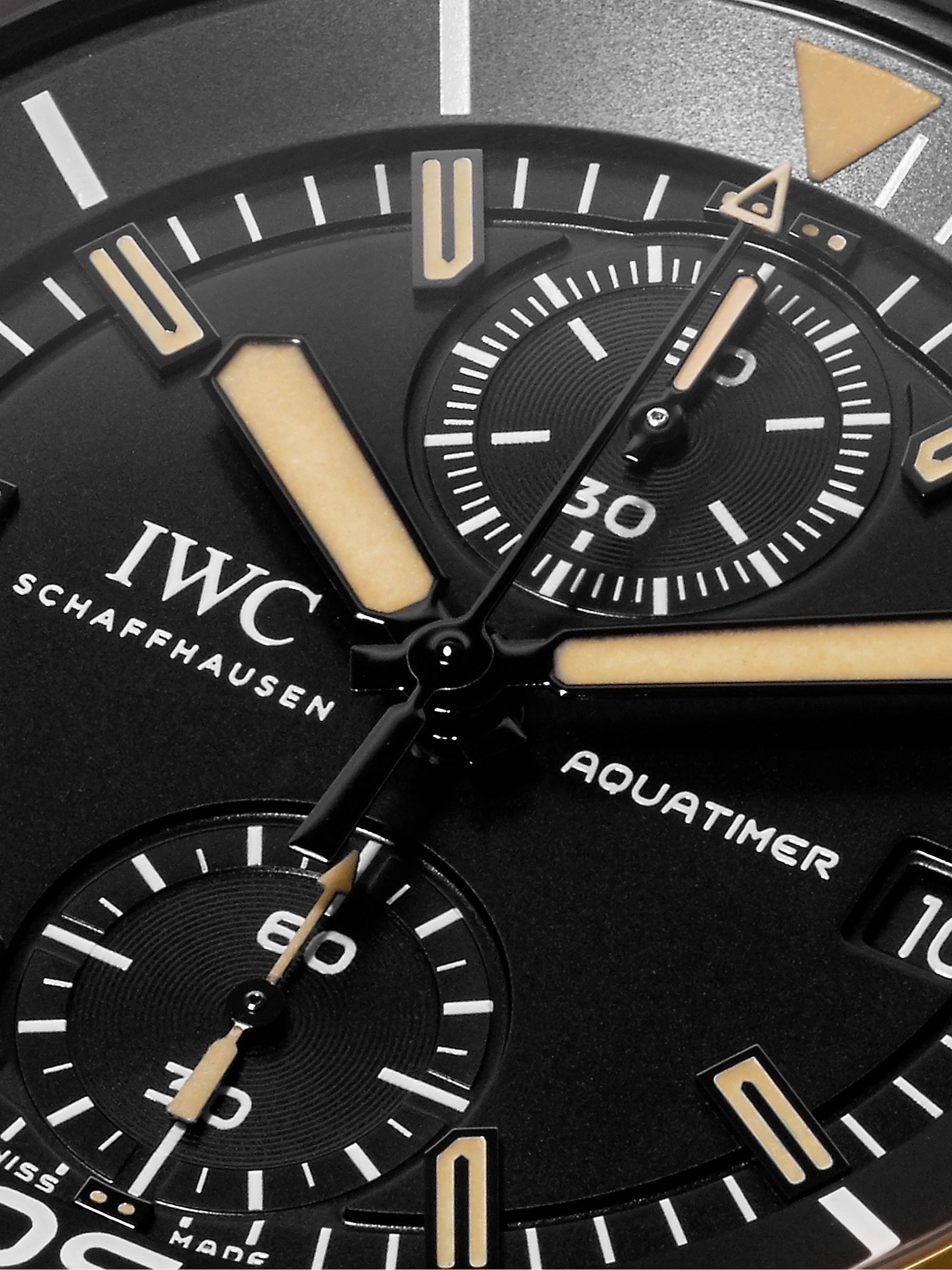 IWC SCHAFFHAUSEN Aquatimer Expedition Charles Darwin Automatic Chronograph 44mm Bronze and Rubber Watch, Ref. No. IW379503