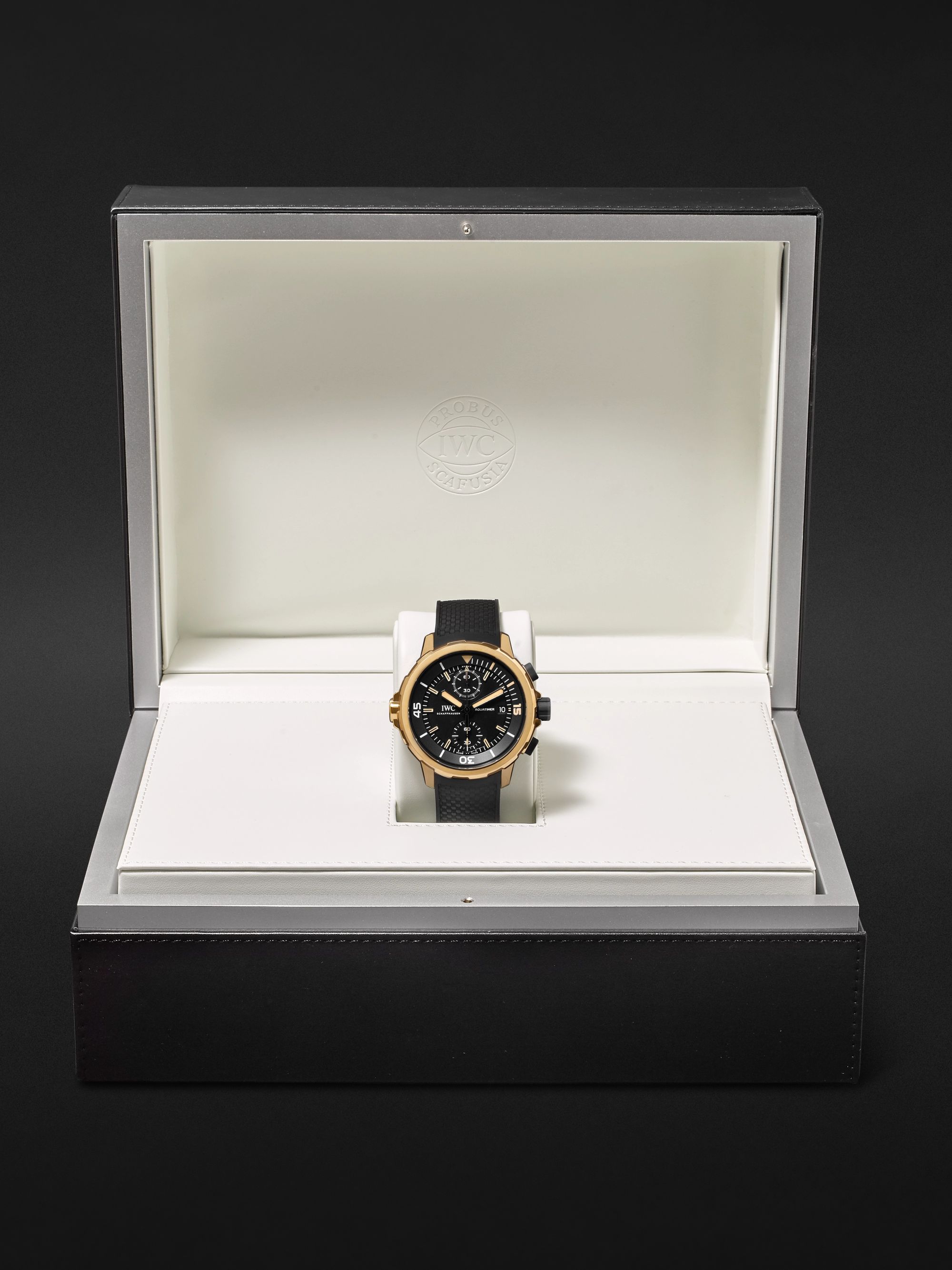 IWC SCHAFFHAUSEN Aquatimer Expedition Charles Darwin Automatic Chronograph 44mm Bronze and Rubber Watch, Ref. No. IW379503