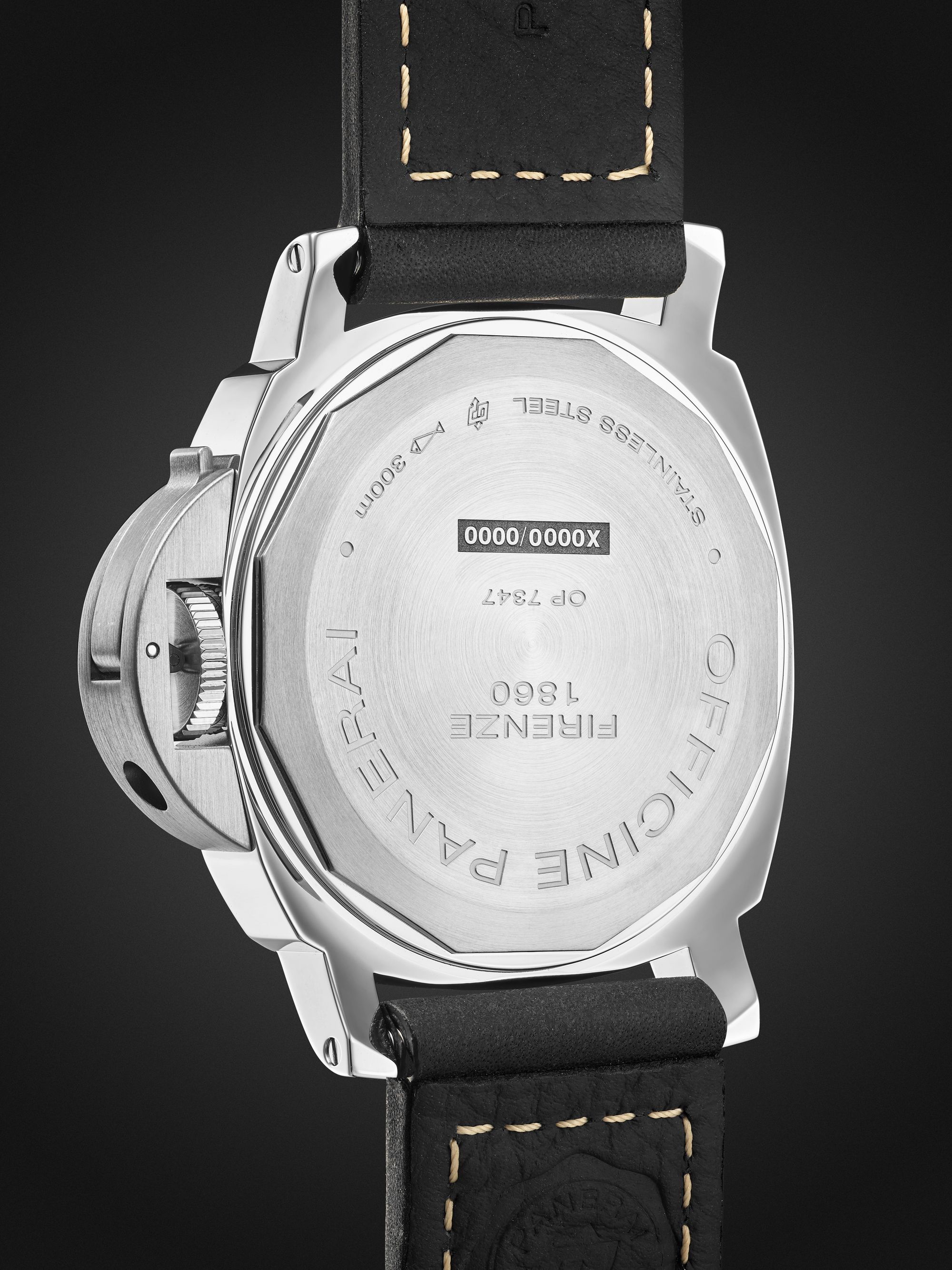 PANERAI Luminor Marina 8 Days Acciaio 44mm Stainless Steel and Leather Watch, Ref. No. PAM00915