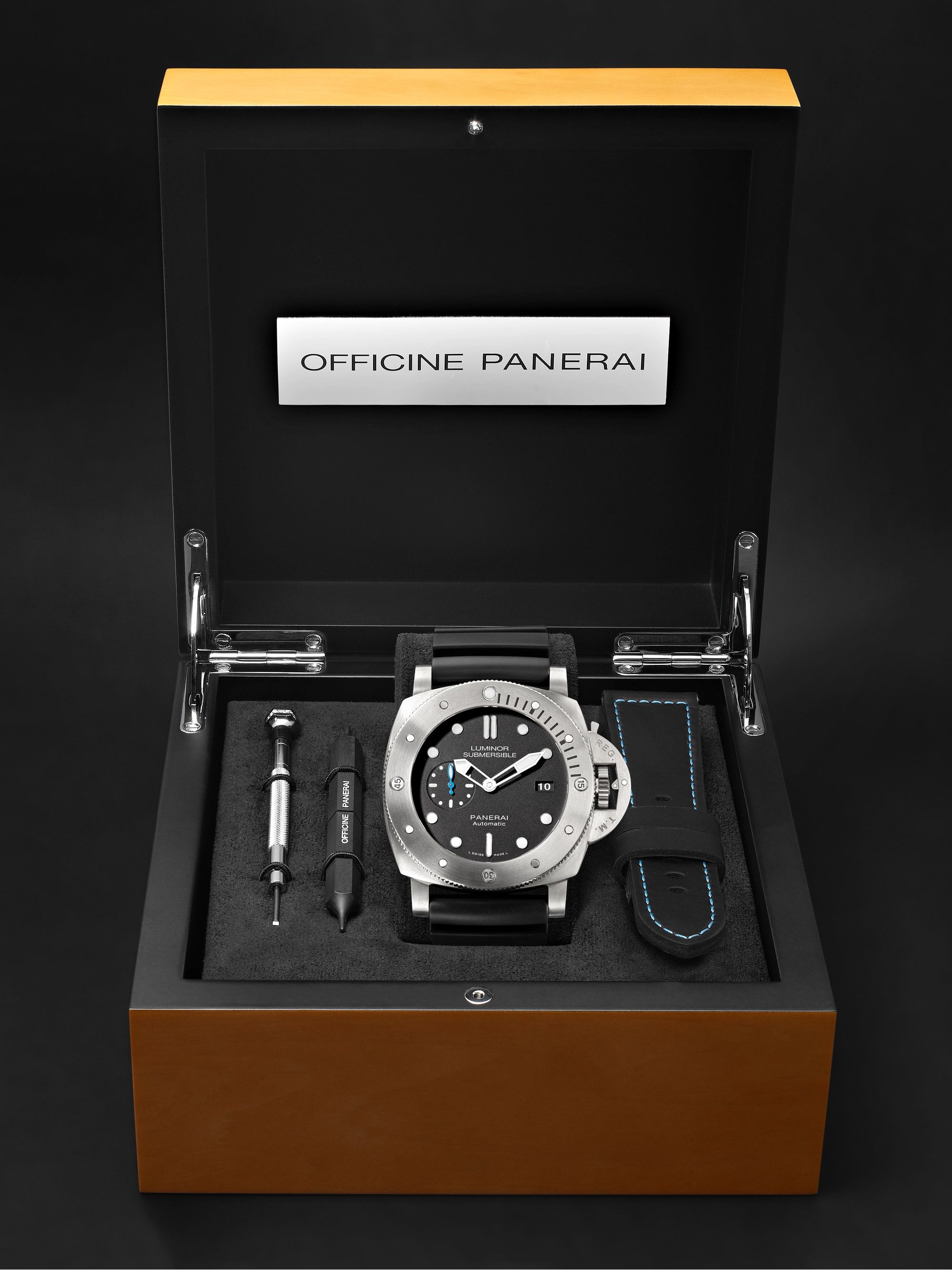 PANERAI Submersible Automatic 47mm Titanium and Rubber Watch, Ref. No. PAM01305