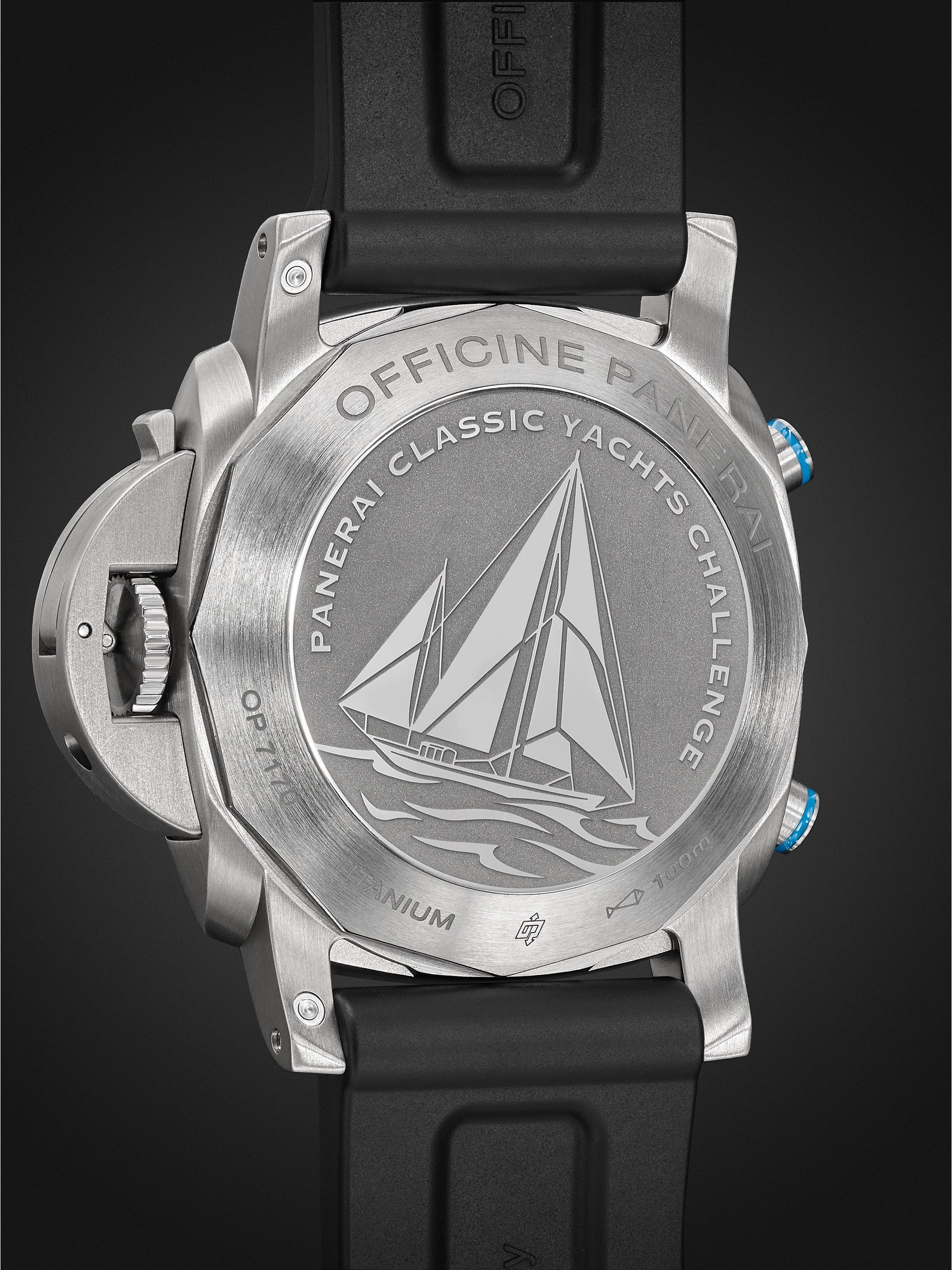 PANERAI Luminor Yachts Challenge Automatic Flyback Chronograph 44mm Titanium and Rubber Watch, Ref. No. PAM00764
