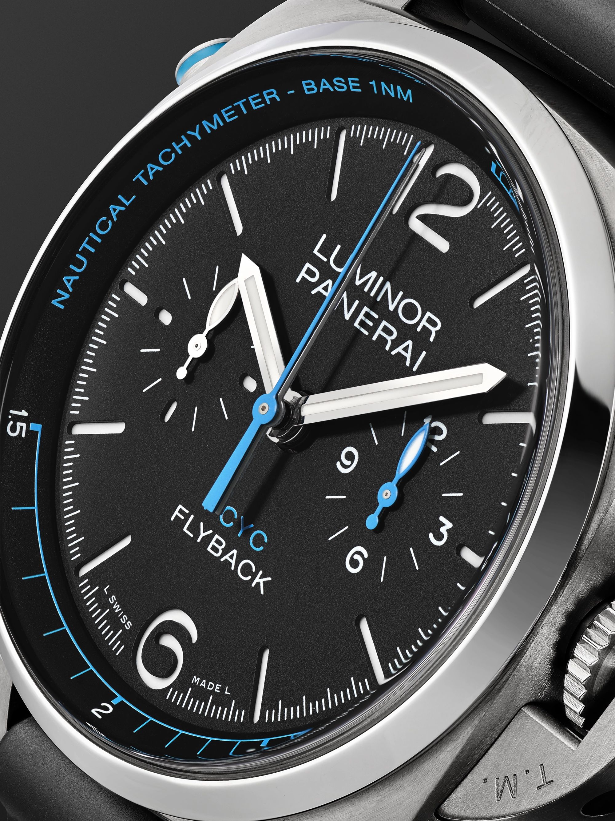 PANERAI Luminor Yachts Challenge Automatic Flyback Chronograph 44mm Titanium and Rubber Watch, Ref. No. PAM00764