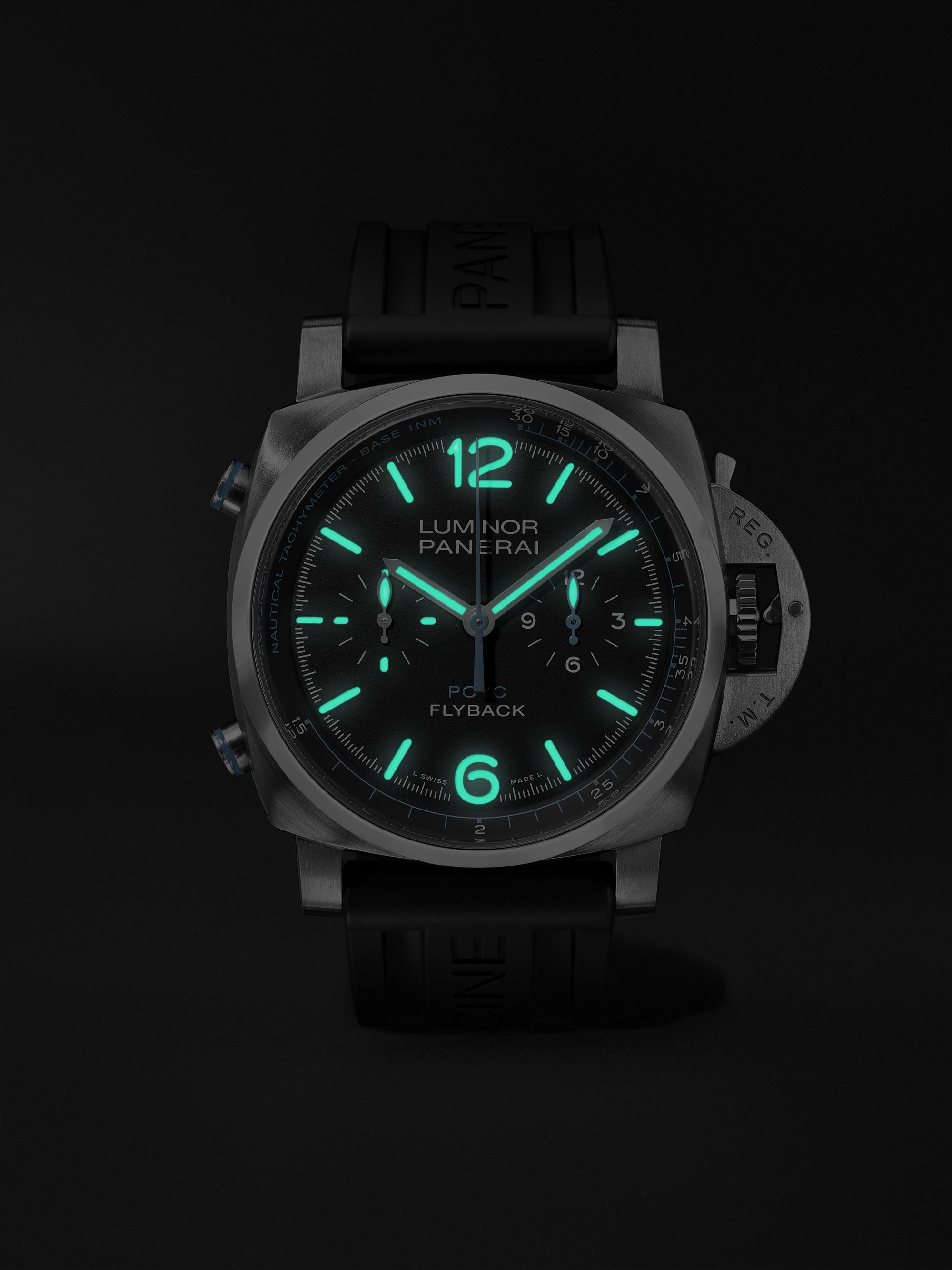 PANERAI Luminor Yachts Challenge Automatic Flyback Chronograph 44mm Titanium and Rubber Watch, Ref. No. PAM00764