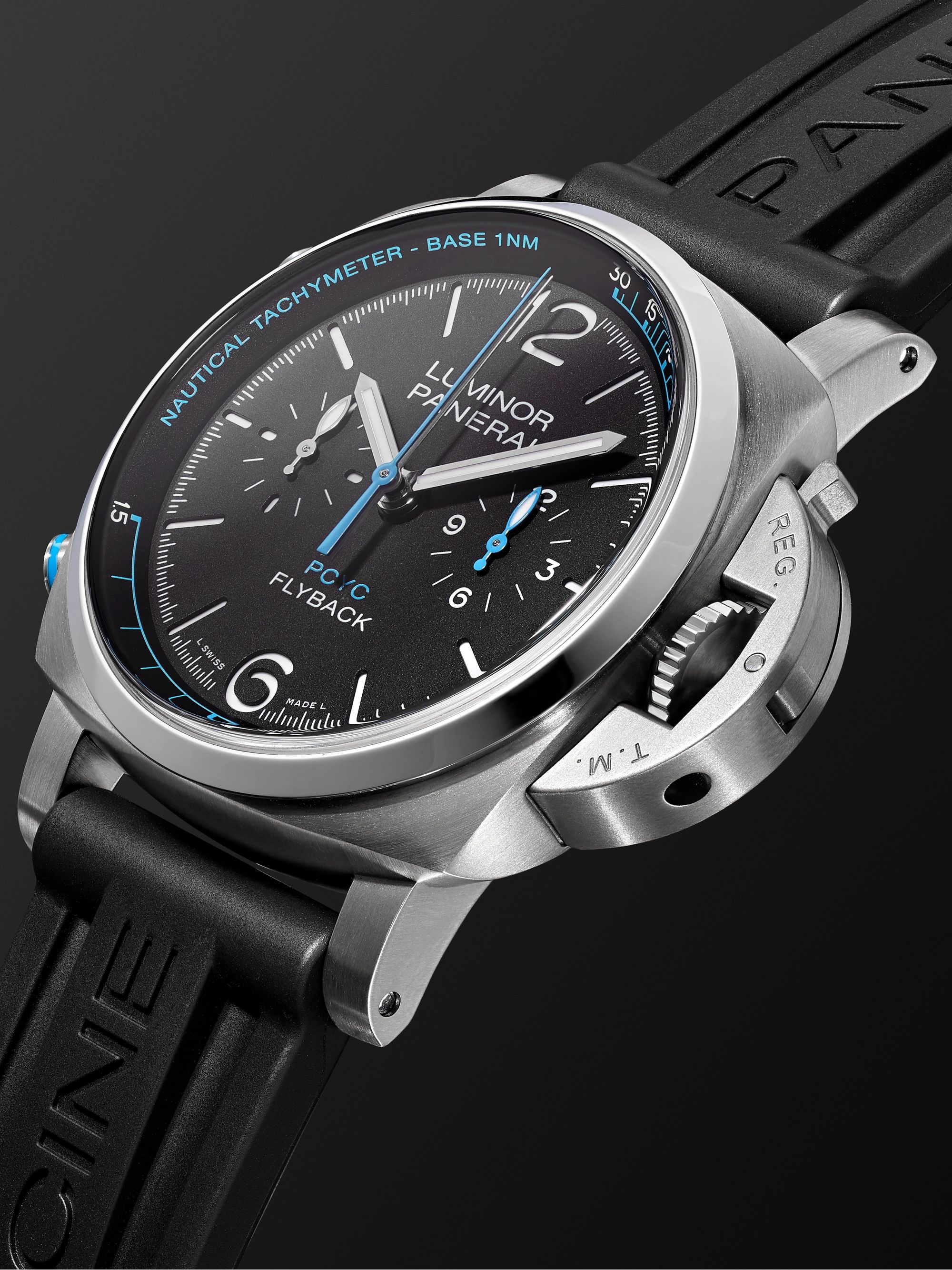 PANERAI Luminor Yachts Challenge Automatic Flyback Chronograph 44mm Titanium and Rubber Watch, Ref. No. PAM00764