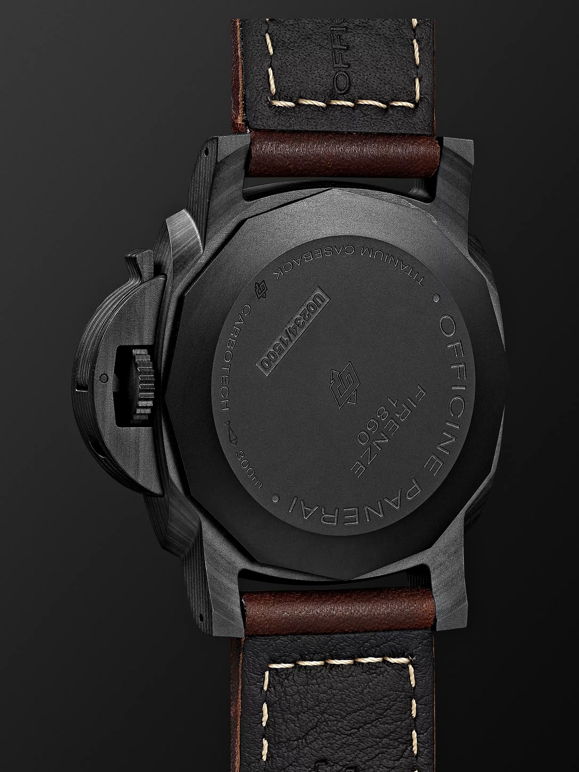 PANERAI Luminor Marina Automatic 44mm Carbotech and Leather Watch, Ref. No. PAM00661