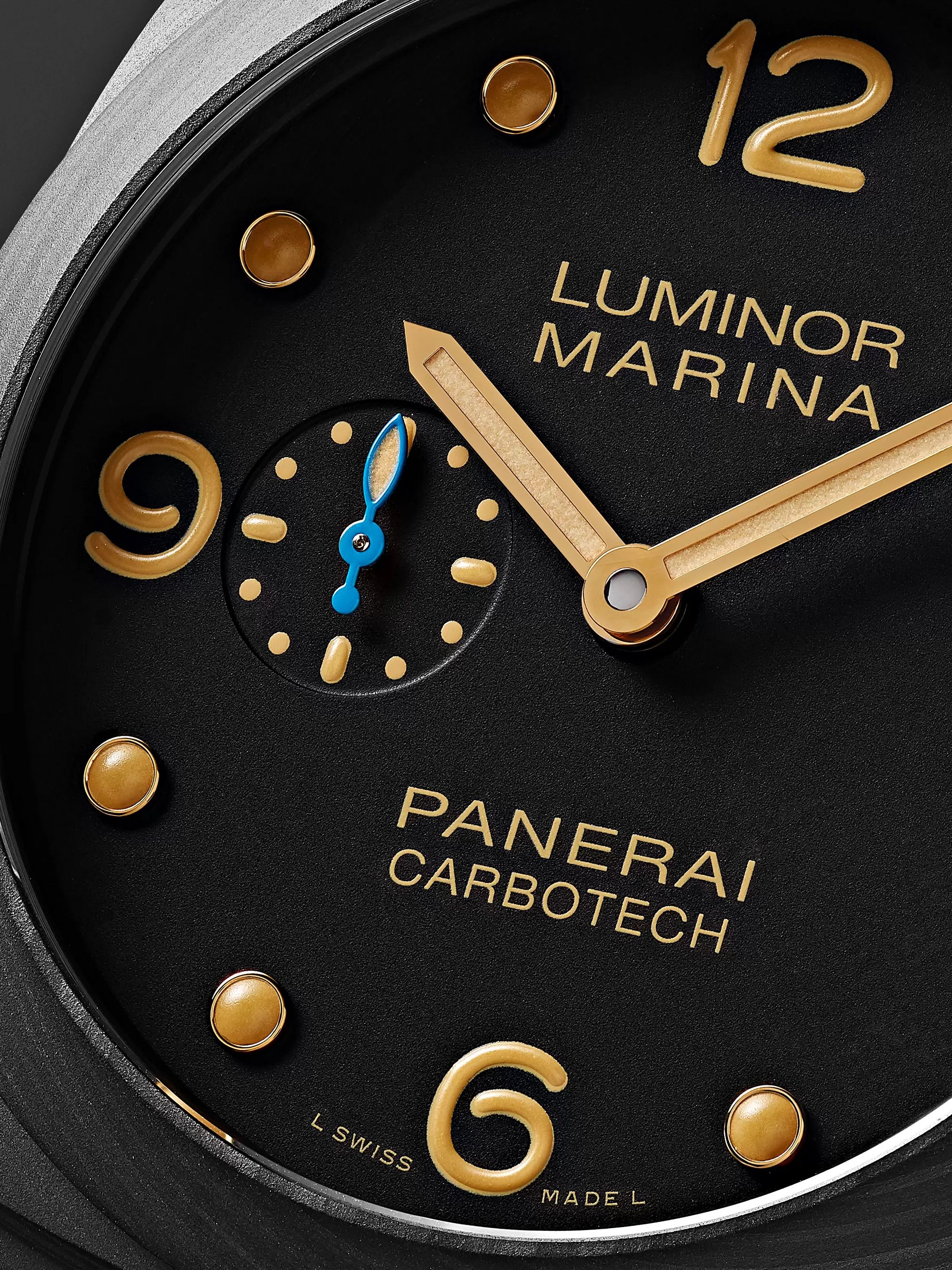 PANERAI Luminor Marina Automatic 44mm Carbotech and Leather Watch, Ref. No. PAM00661