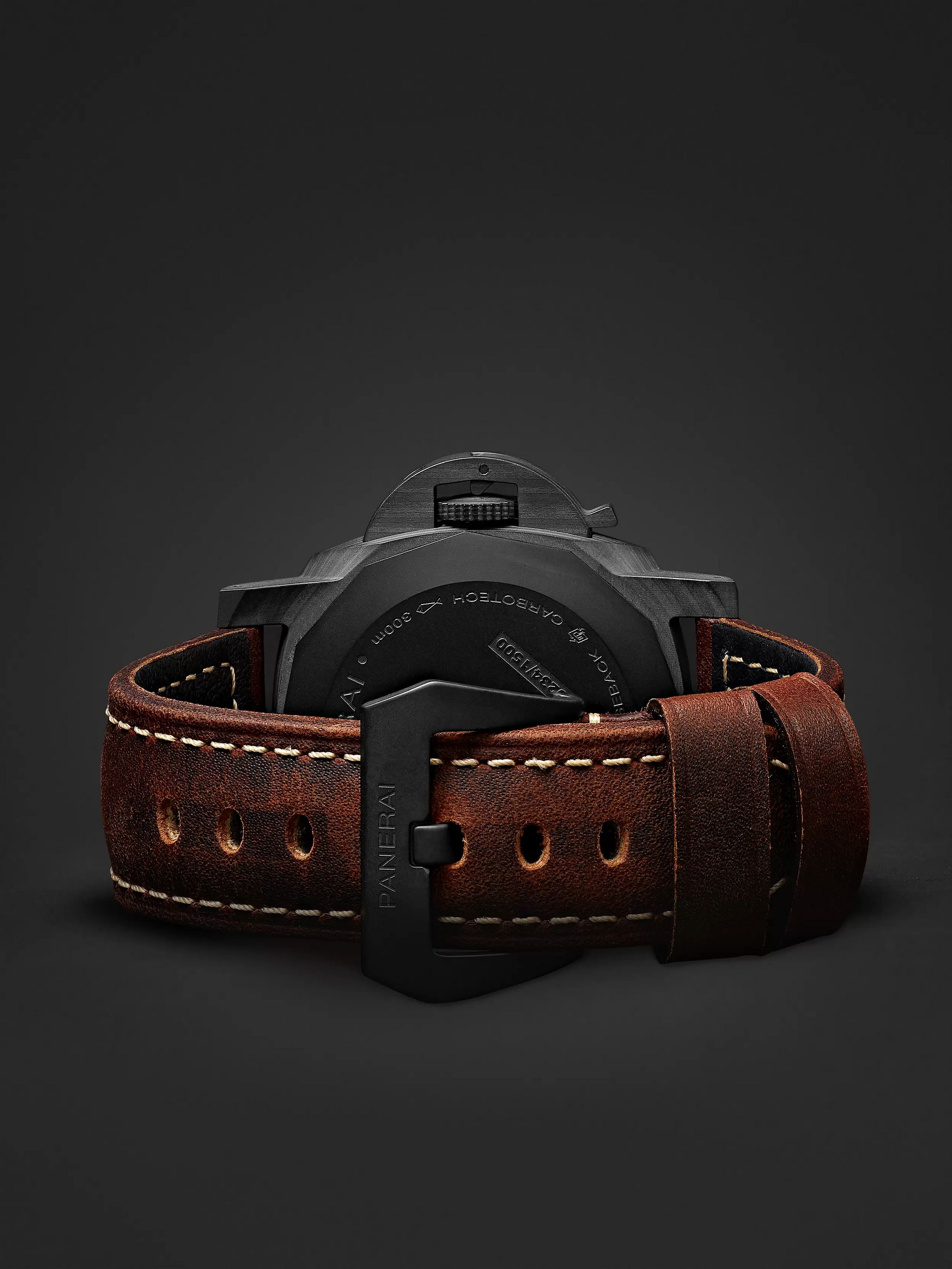 PANERAI Luminor Marina Automatic 44mm Carbotech and Leather Watch, Ref. No. PAM00661