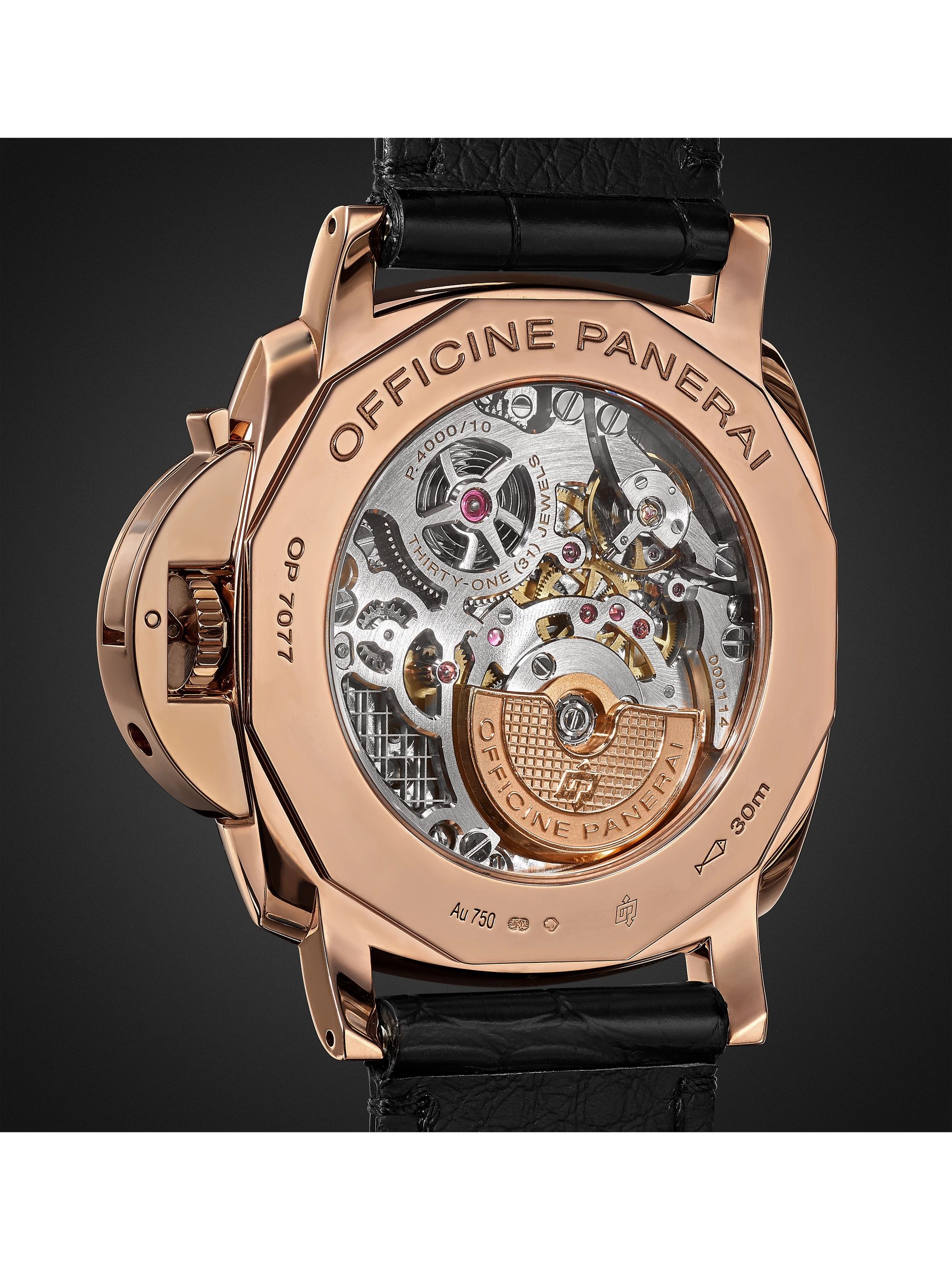 PANERAI Luminor Due 3 Days Automatic 45mm Rose Goldtech and Alligator Watch