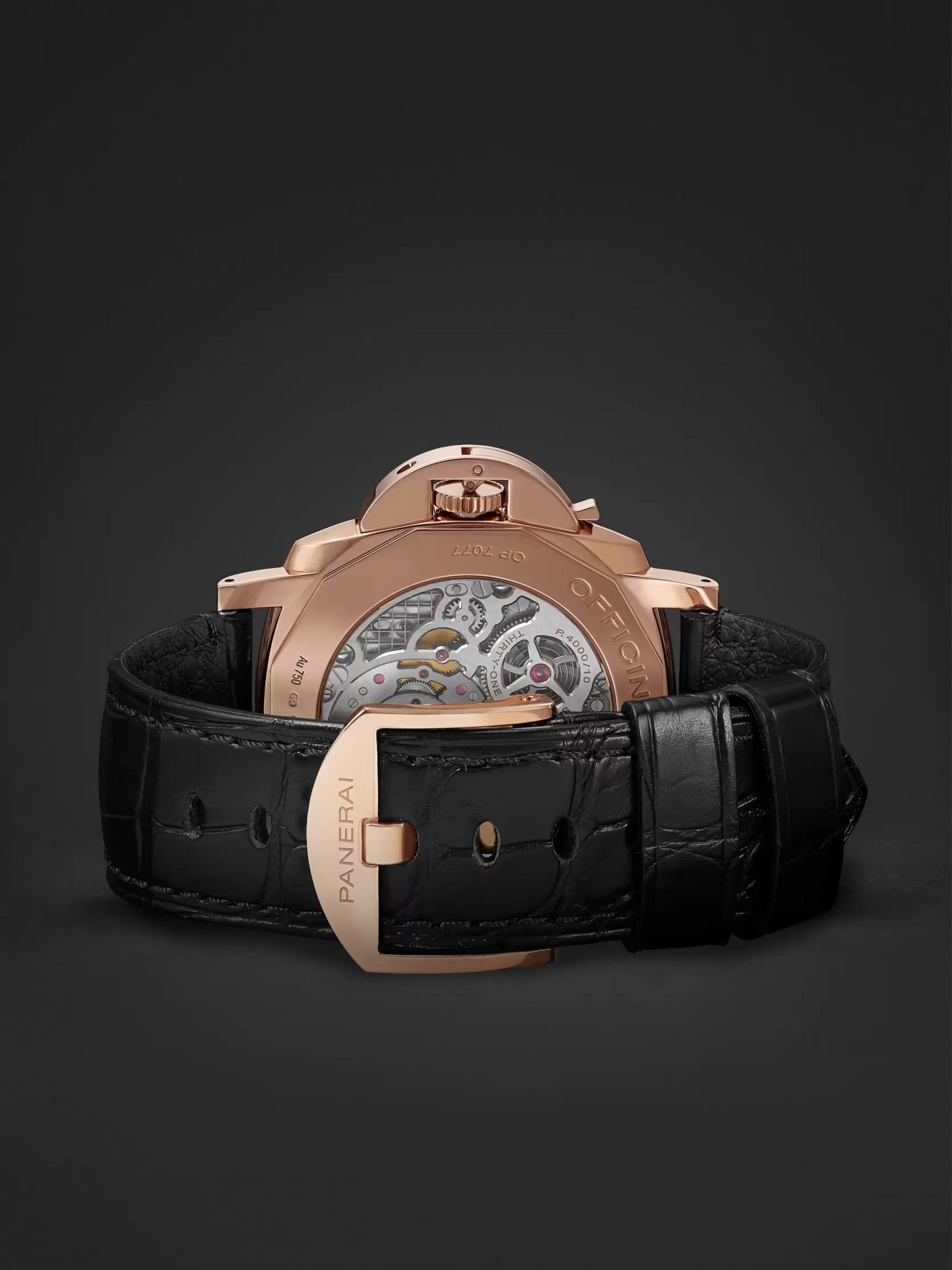 PANERAI Luminor Due 3 Days Automatic 45mm Rose Goldtech and Alligator Watch