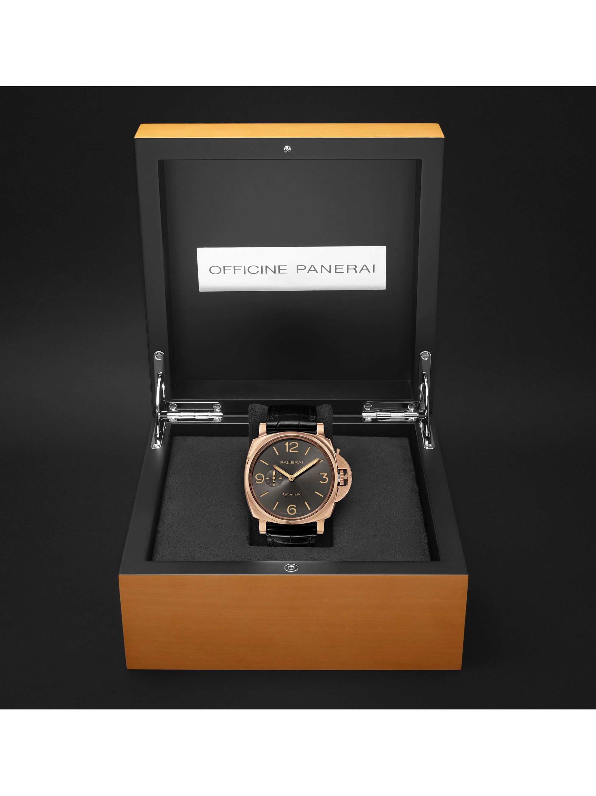 PANERAI Luminor Due 3 Days Automatic 45mm Rose Goldtech and Alligator Watch