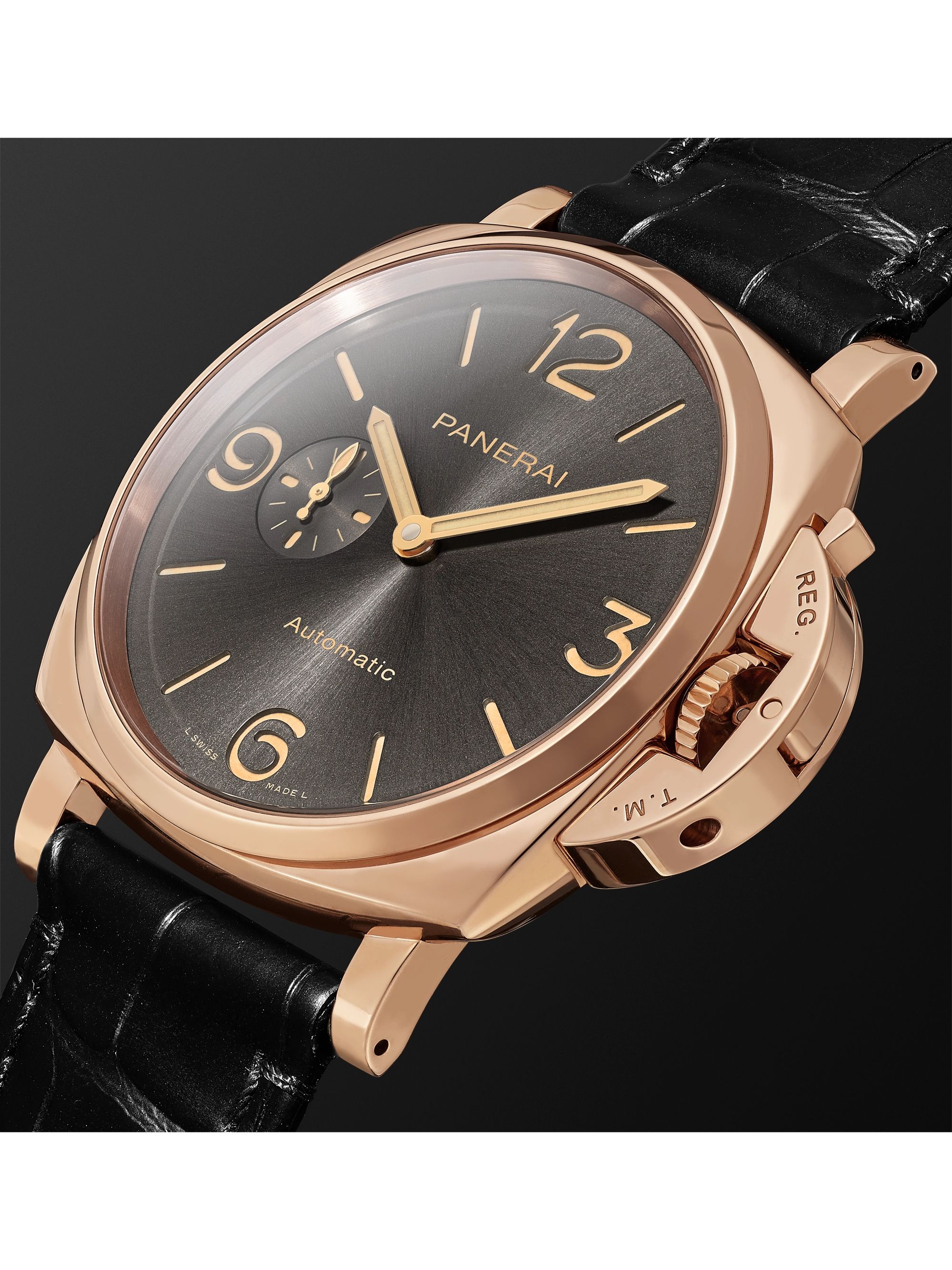 PANERAI Luminor Due 3 Days Automatic 45mm Rose Goldtech and Alligator Watch