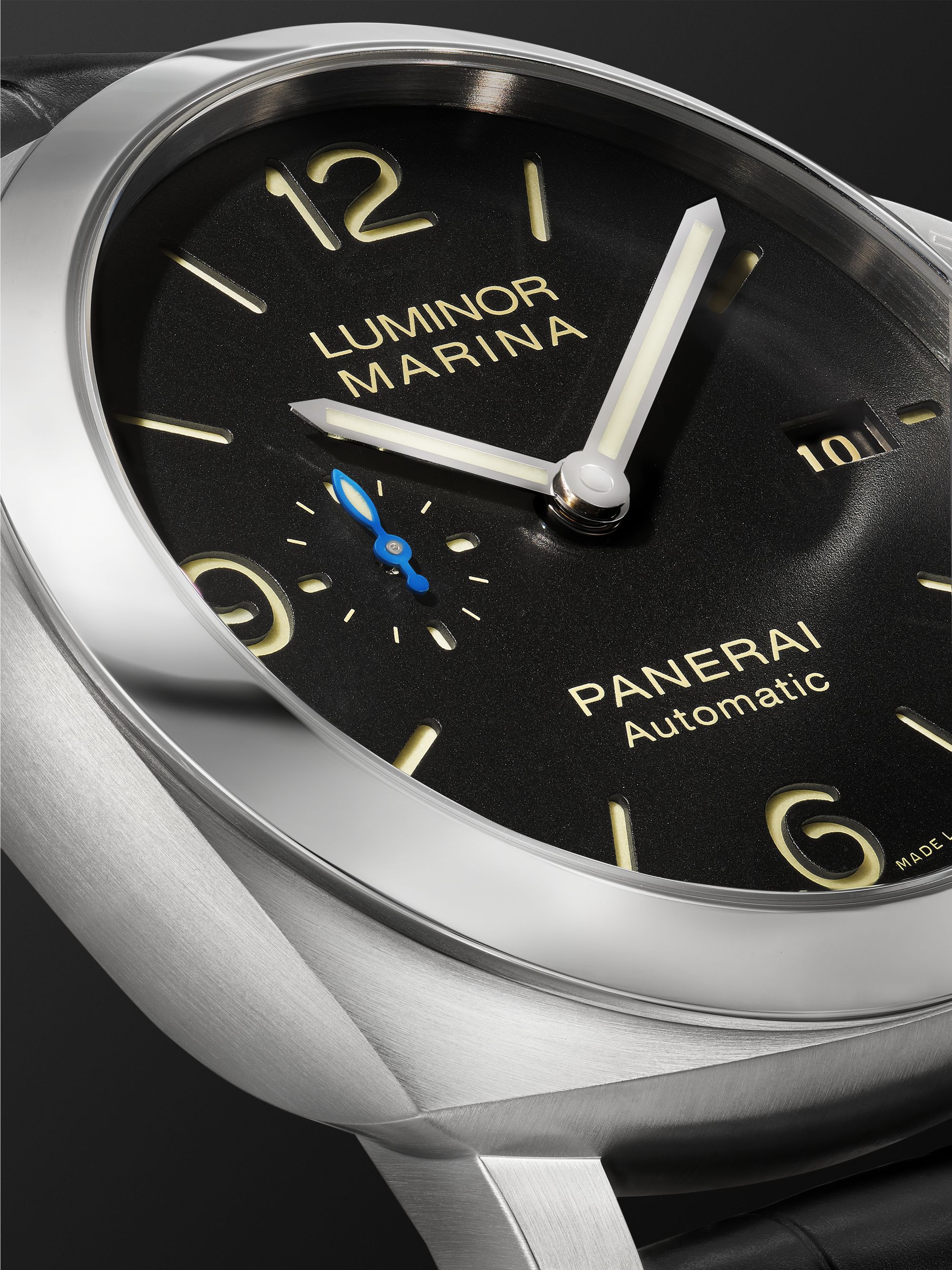 PANERAI Luminor Marina Automatic 1950 3 Days Acciaio Automatic 44mm Stainless Steel and Alligator Watch, Ref. No. PAM01312