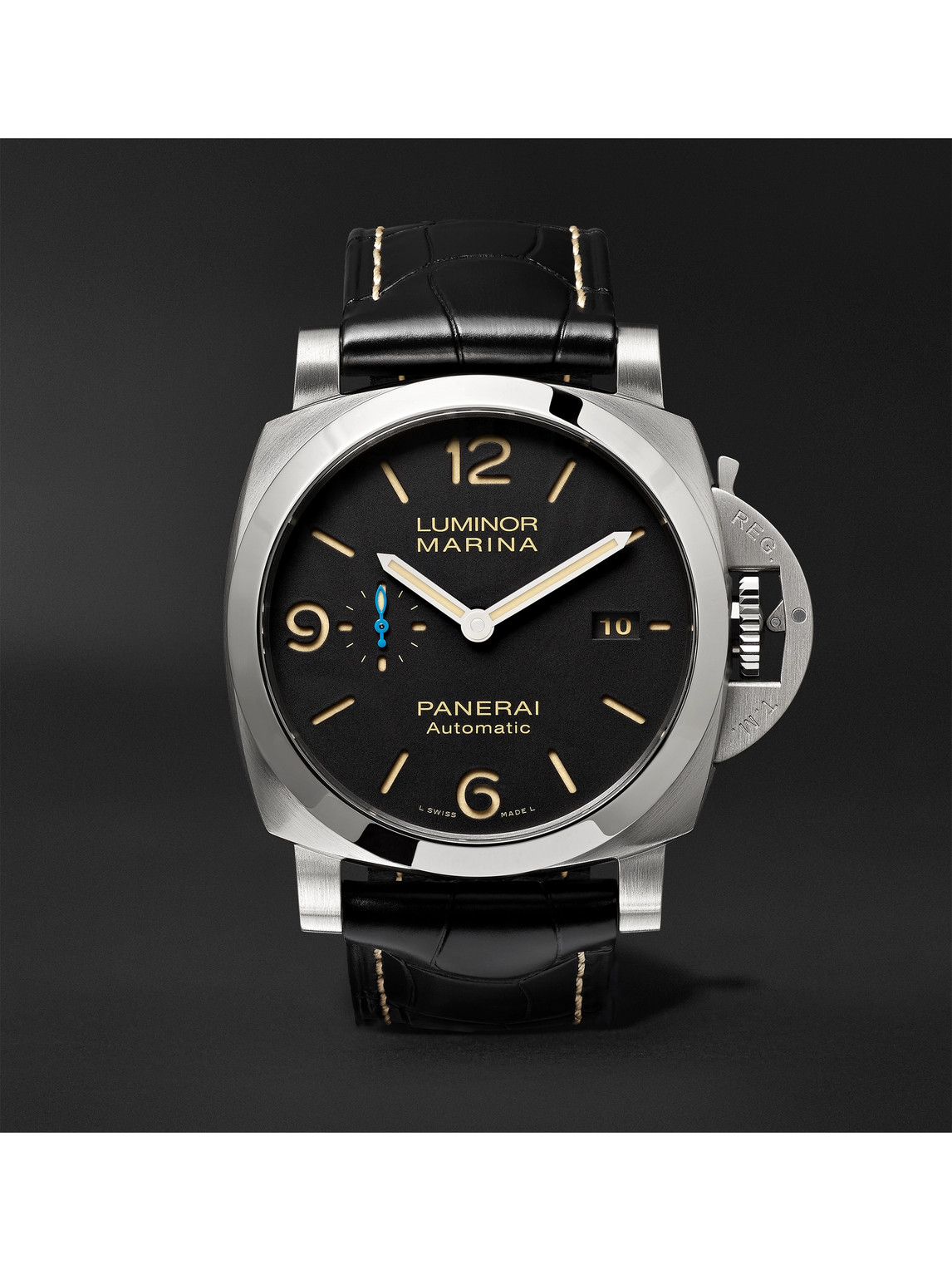 Luminor Marina Automatic 1950 3 Days Acciaio Automatic 44mm Stainless Steel and Alligator Watch, Ref. No. PAM01312