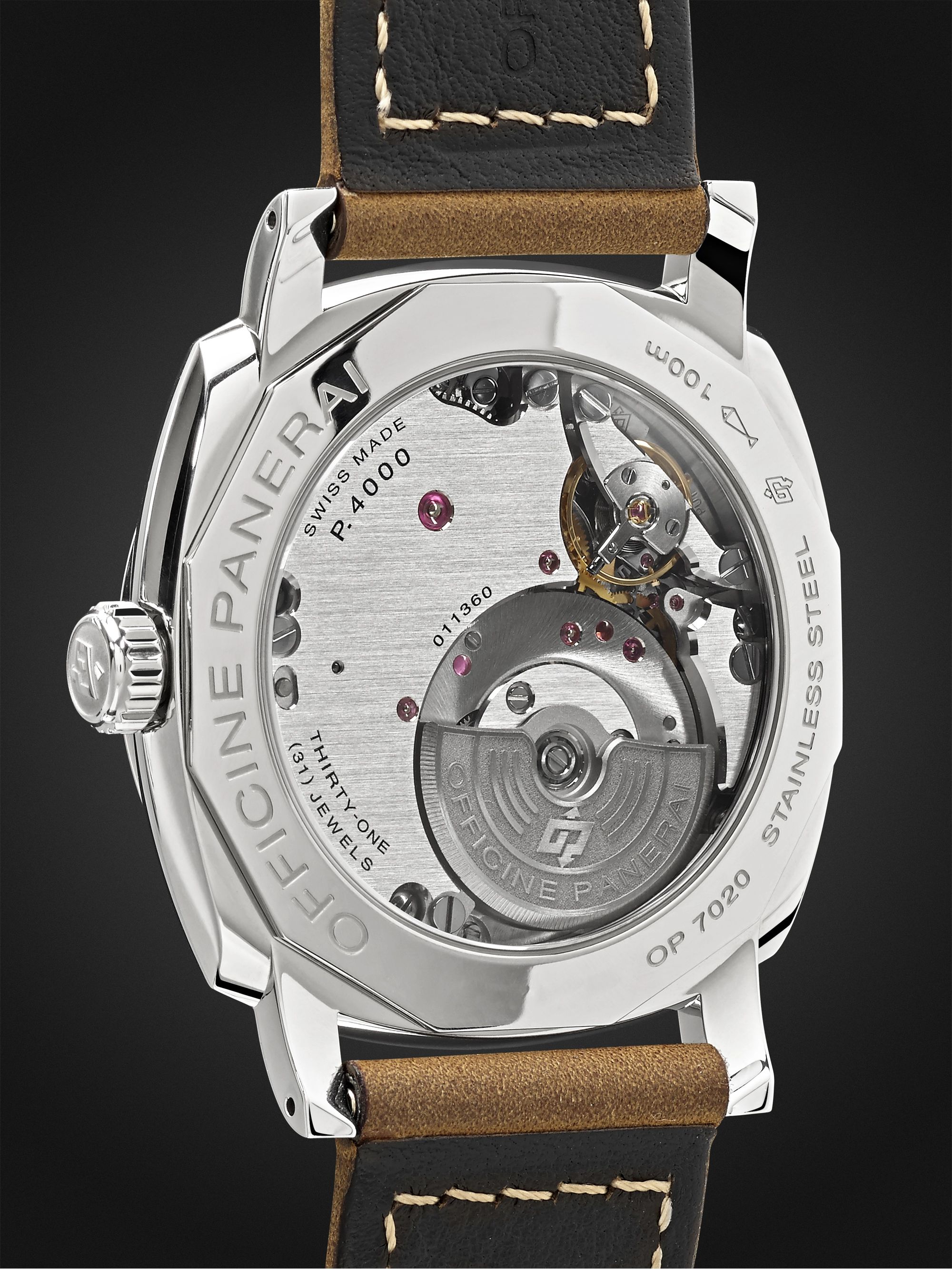PANERAI Radiomir Automatic 42mm Stainless Steel and Leather Watch, Ref. No. PAM00655