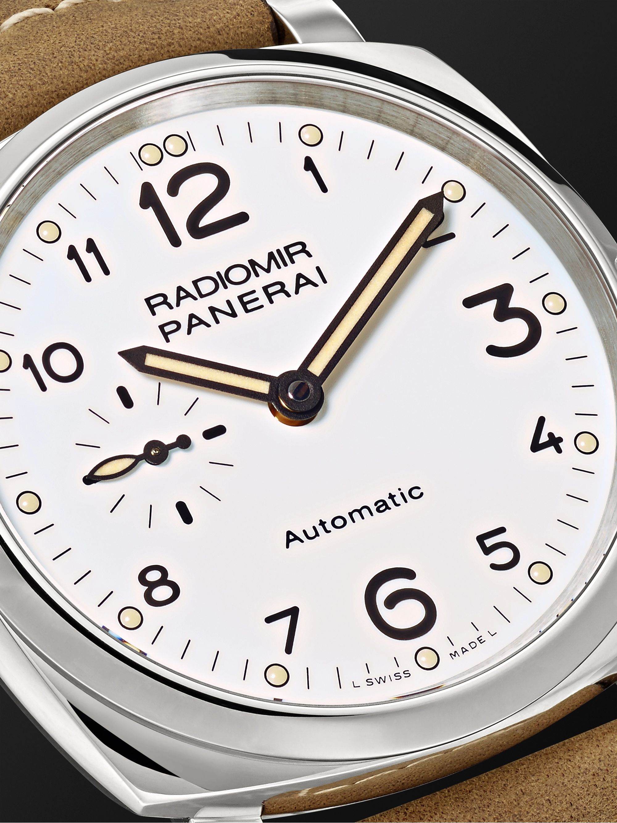PANERAI Radiomir Automatic 42mm Stainless Steel and Leather Watch, Ref. No. PAM00655