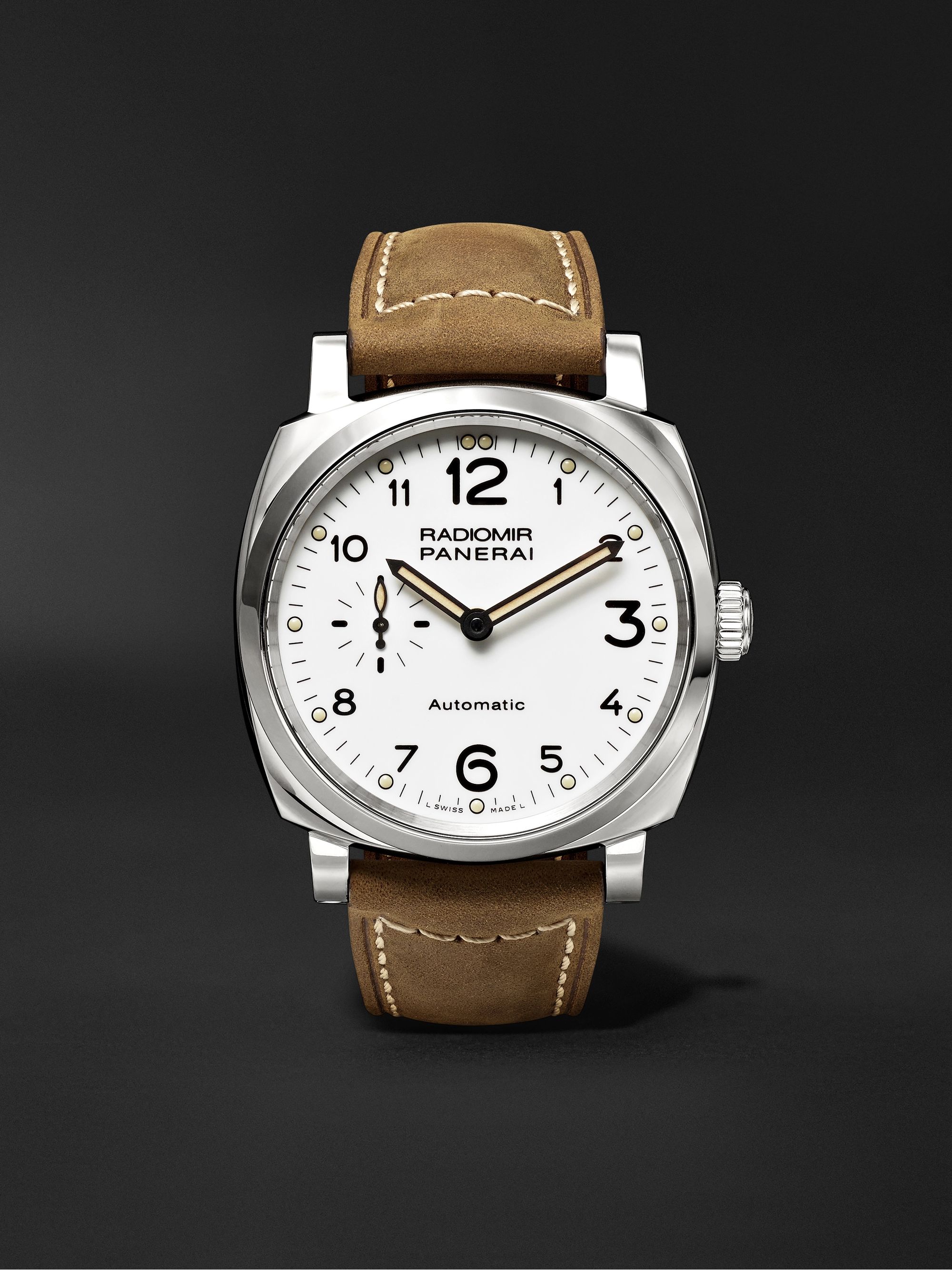 PANERAI Radiomir Automatic 42mm Stainless Steel and Leather Watch, Ref. No. PAM00655