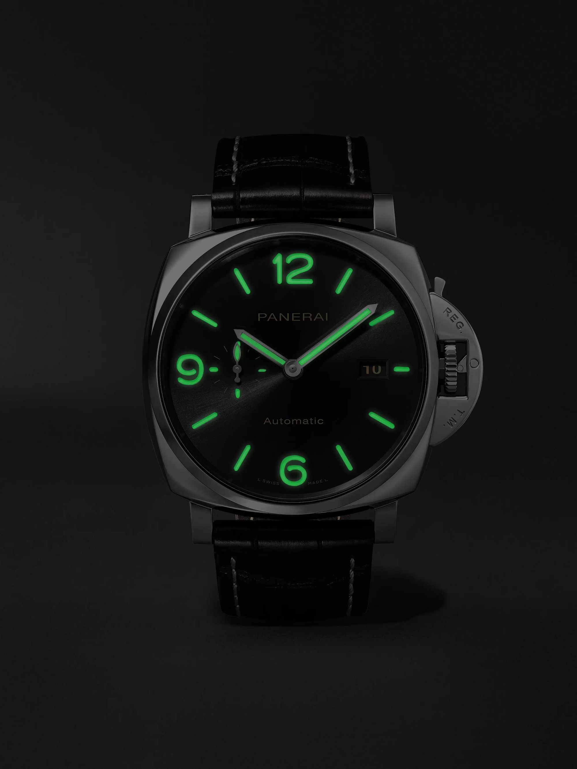 PANERAI Luminor Due Automatic 45mm Stainless Steel and Alligator Watch, Ref. No. PAM00943