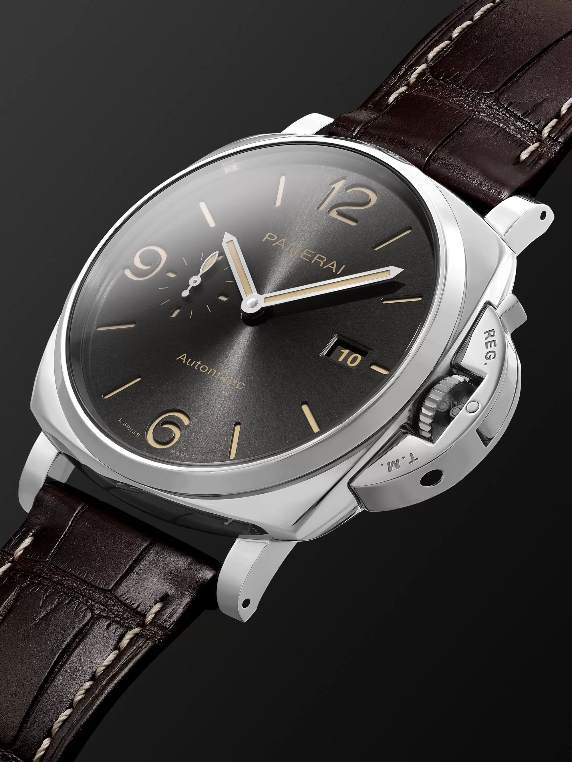 PANERAI Luminor Due Automatic 45mm Stainless Steel and Alligator Watch, Ref. No. PAM00943