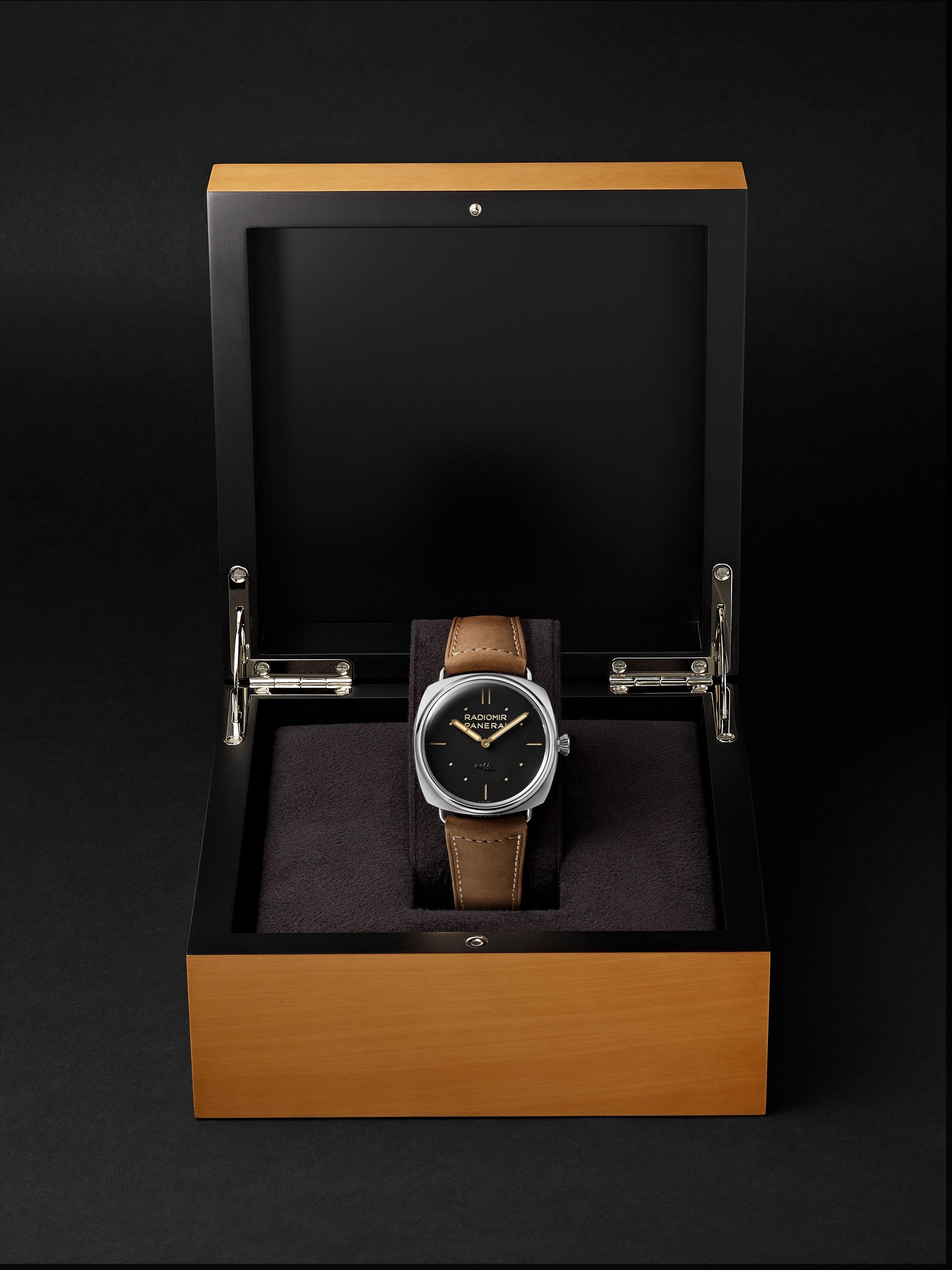 PANERAI Radiomir S.L.C. 3 Days Acciaio Hand-Wound 47mm Steel and Leather Watch, Ref. No. PAM00425