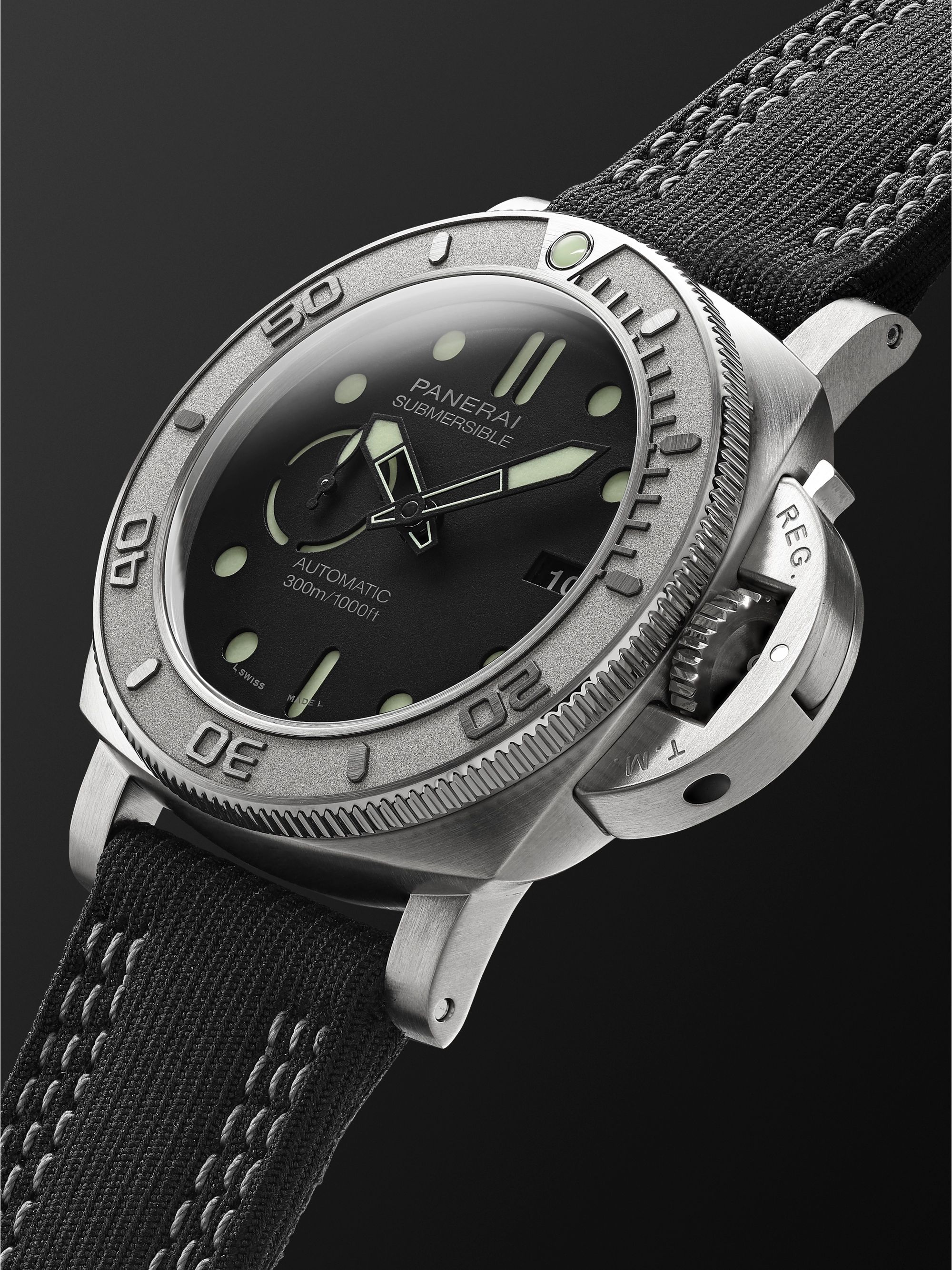 PANERAI Submersible Mike Horn Edition Automatic 47mm Eco-Titanium and PET Watch, Ref. No. PAM00984