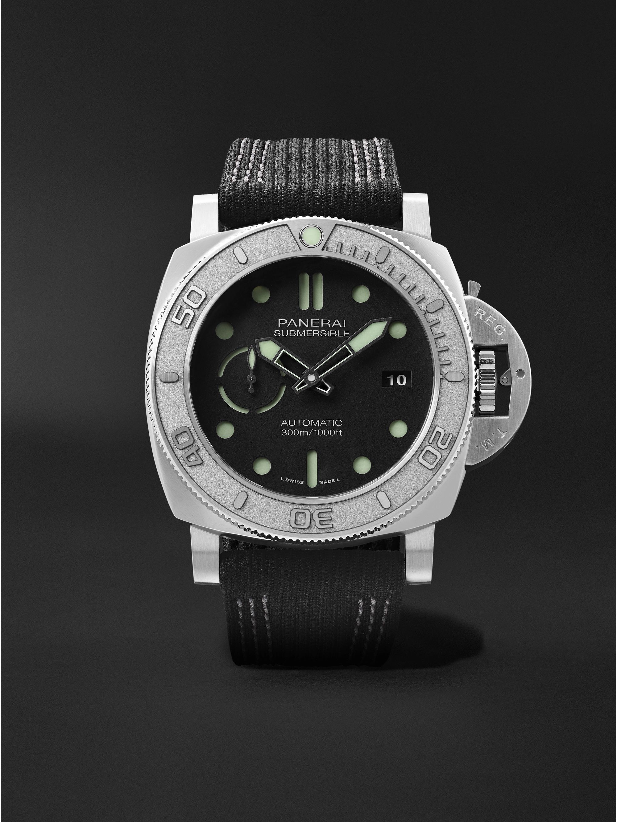 PANERAI Submersible Mike Horn Edition Automatic 47mm Eco-Titanium and PET Watch, Ref. No. PAM00984