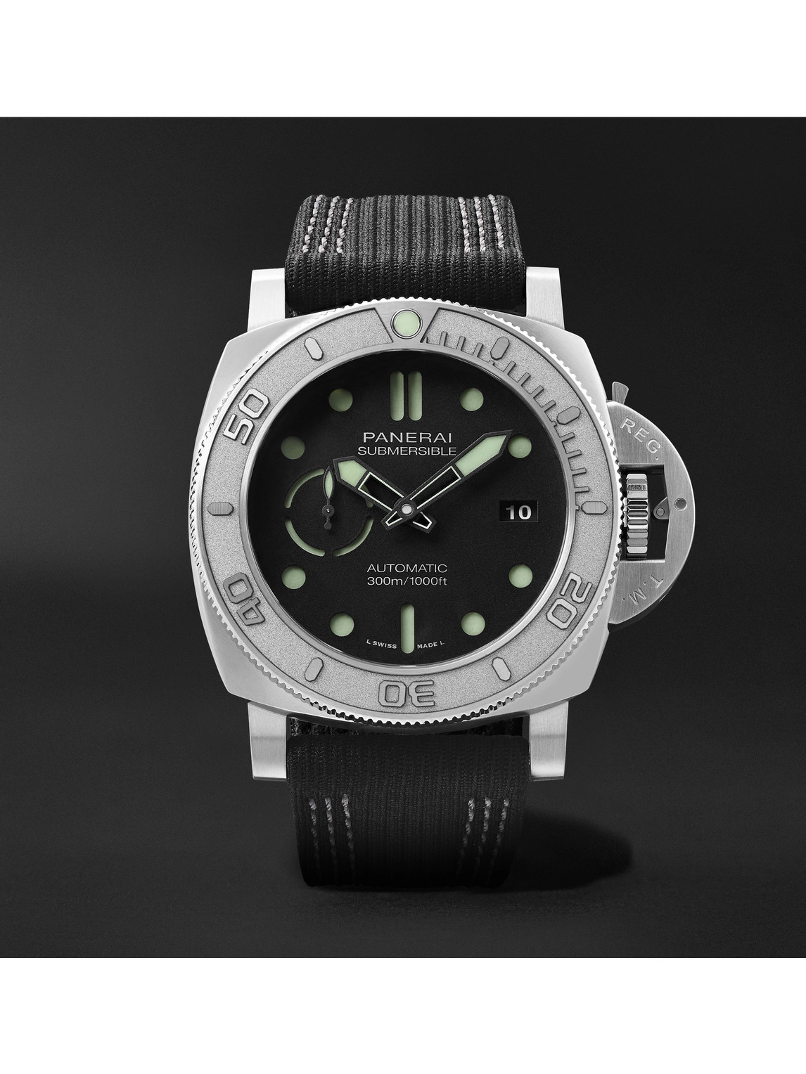 Panerai Submersible Mike Horn Edition Automatic 47mm Eco-titanium And Pet Watch, Ref. No. Pam00984 In Black