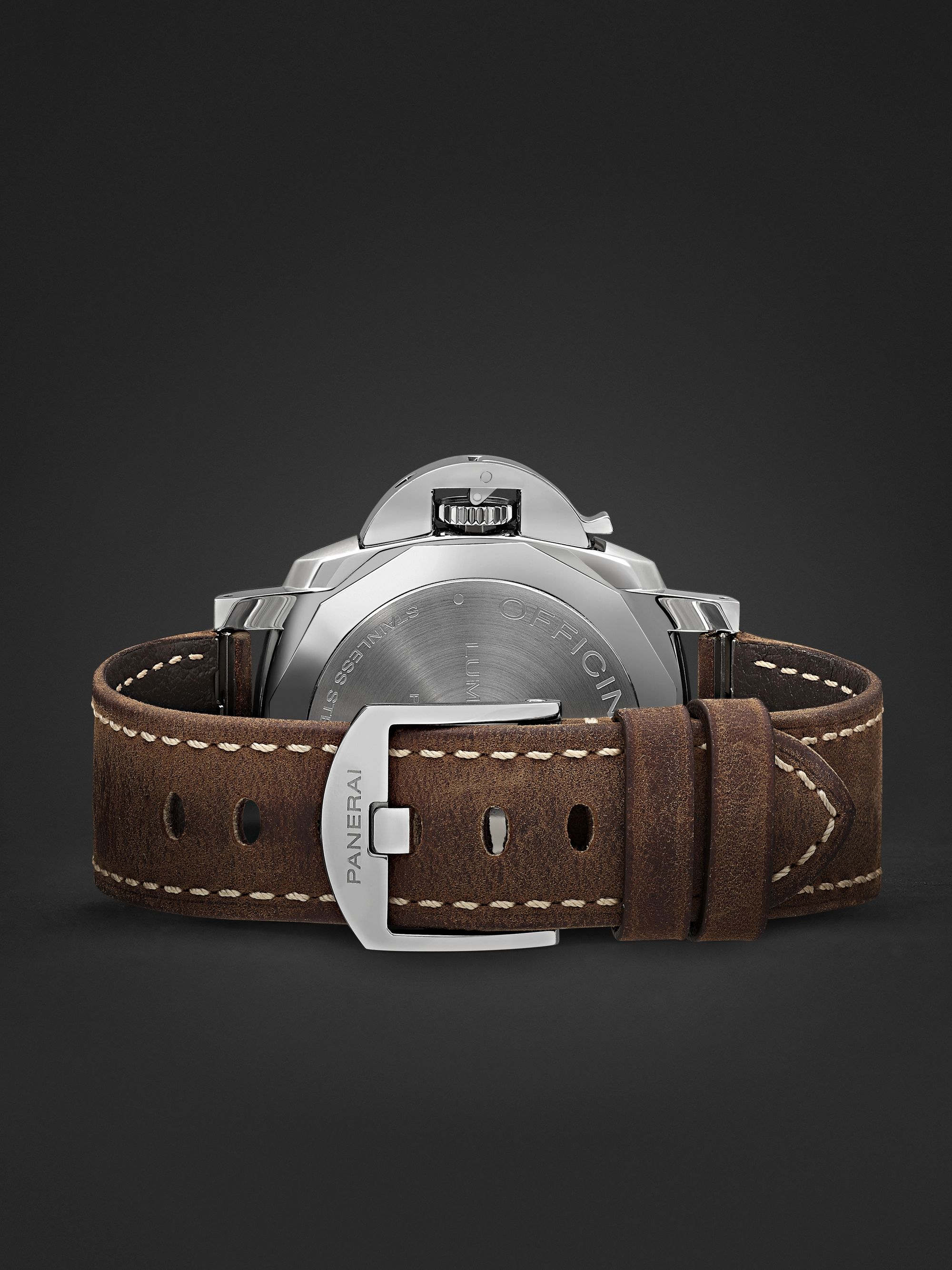 PANERAI Luminor Due Automatic 42mm Stainless Steel and Leather Watch, Ref. No. PAM00904