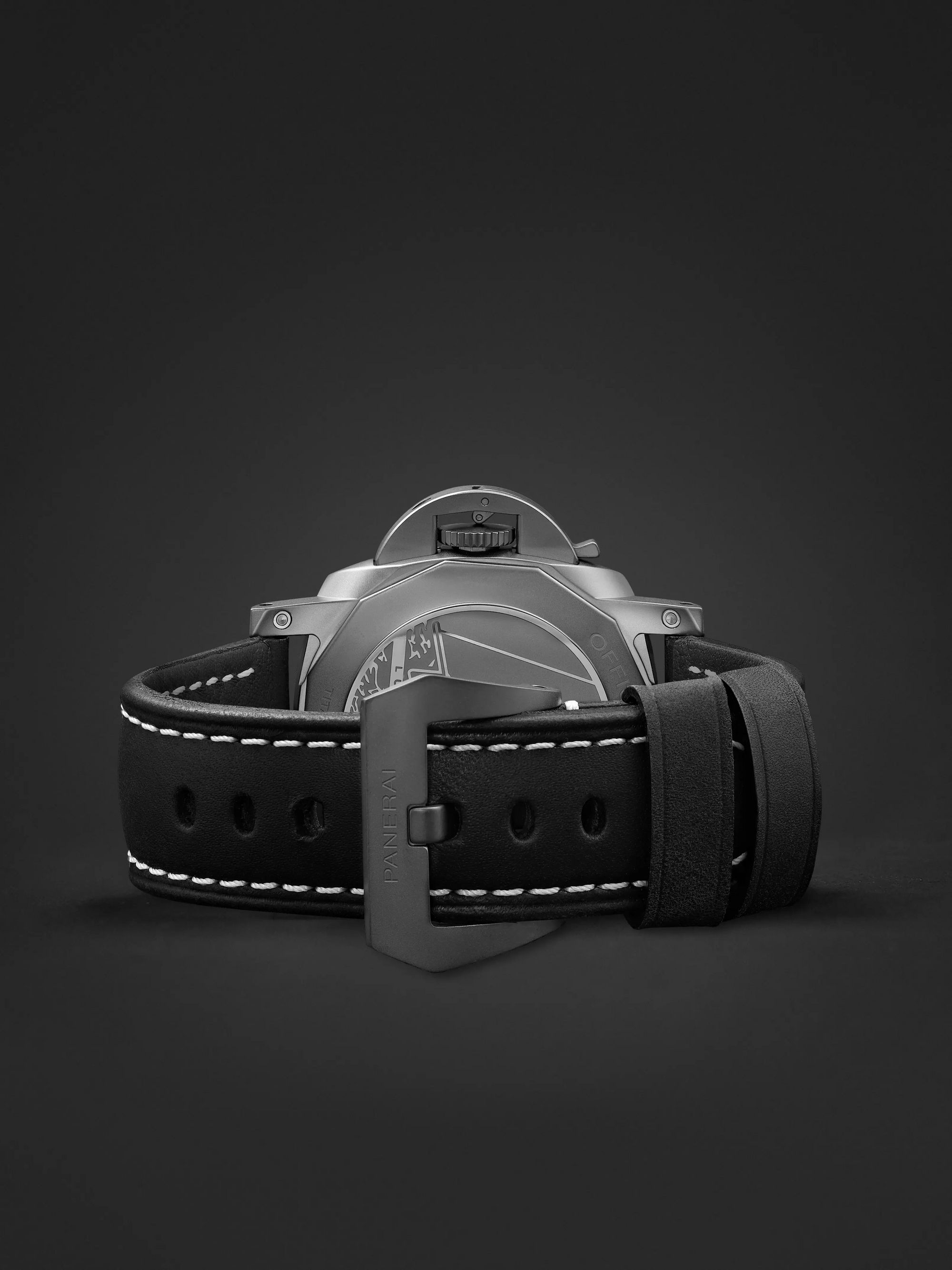 PANERAI Luminor Luna Rossa GMT Automatic 44mm Titanium and Leather Watch, Ref. No. PAM01036