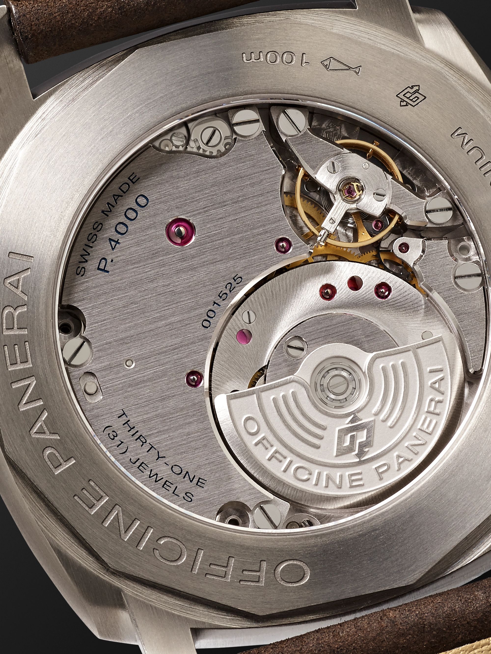PANERAI Radiomir 1940 3 Days Automatic Titanio 45mm Titanium and Leather Watch, Ref. No. PAM00619