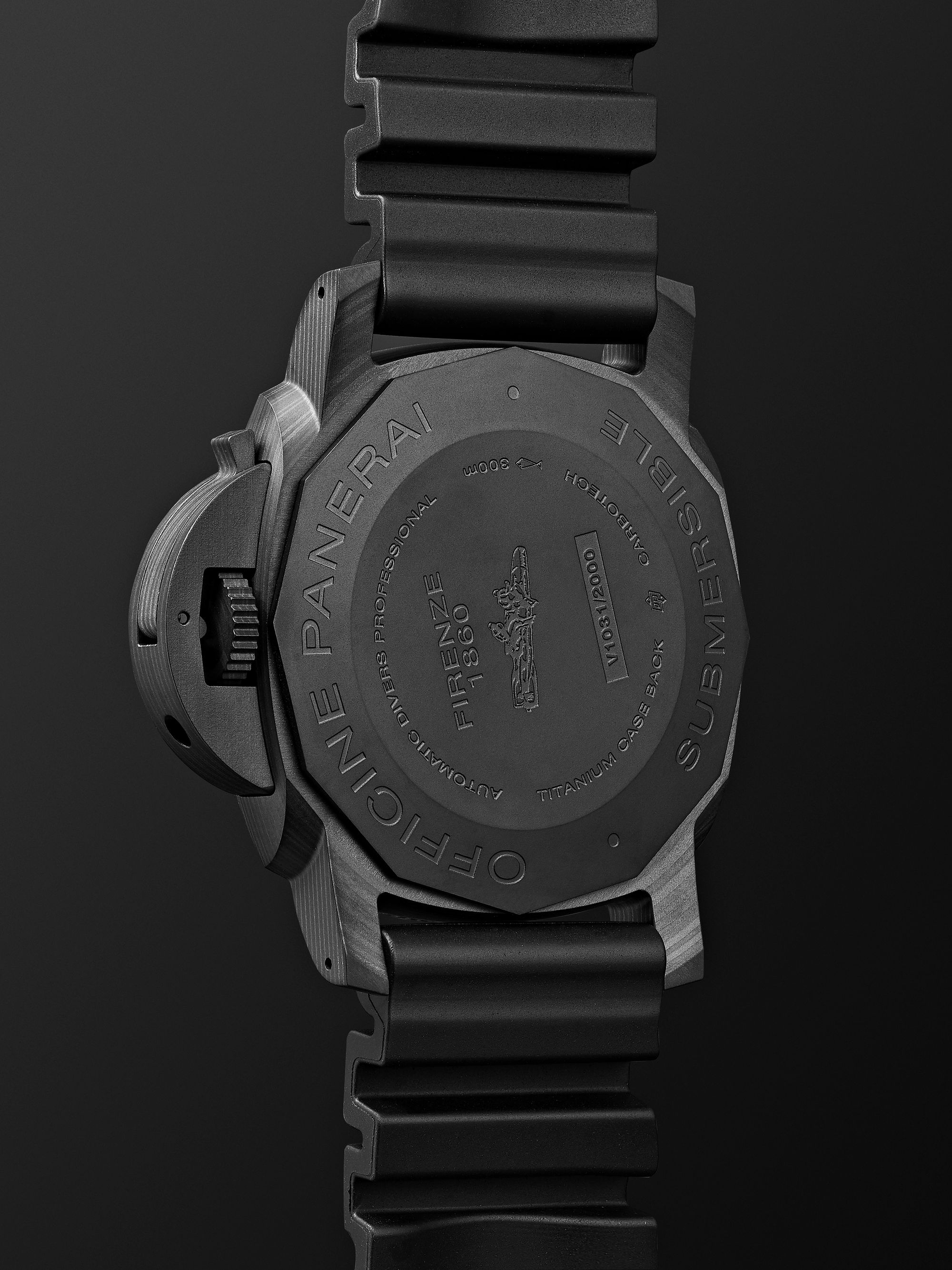 PANERAI Submersible Automatic 47mm Carbotech and Rubber Watch, Ref. No. PAM01616