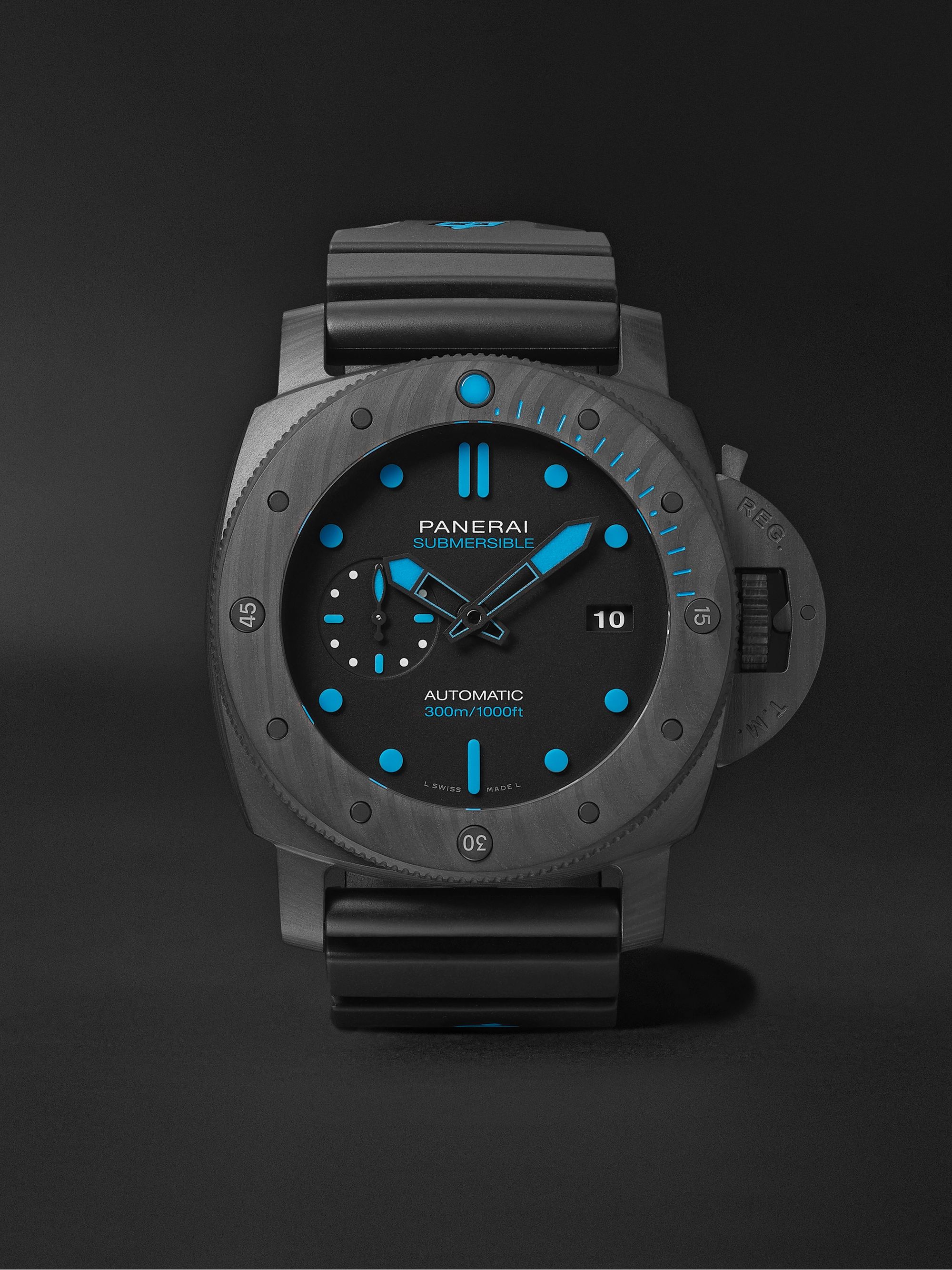 PANERAI Submersible Automatic 47mm Carbotech and Rubber Watch, Ref. No. PAM01616