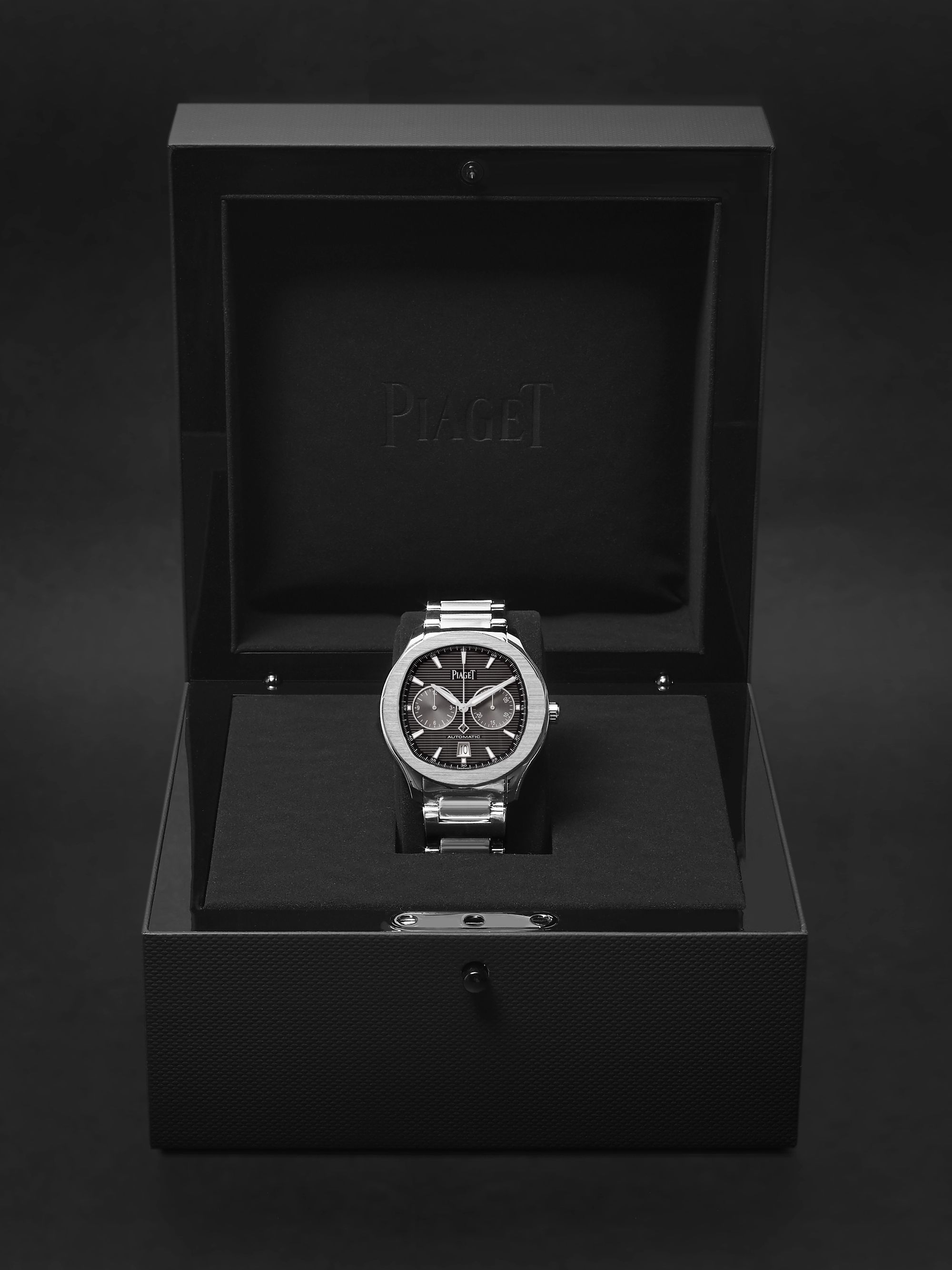 PIAGET Polo Automatic Chronograph 42mm Stainless Steel Watch, Ref. No. G0A42005